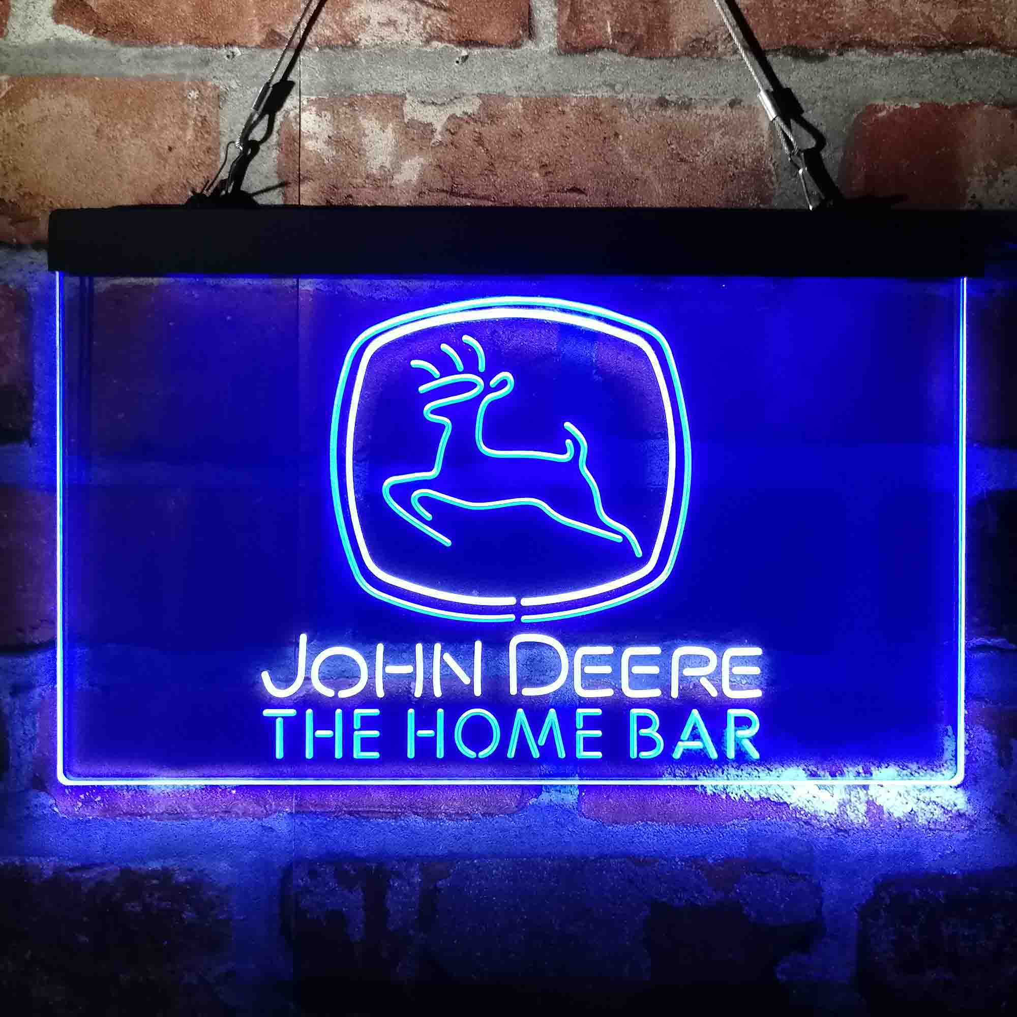 Custom Name John Deere Garage Home Bar Neon LED Sign