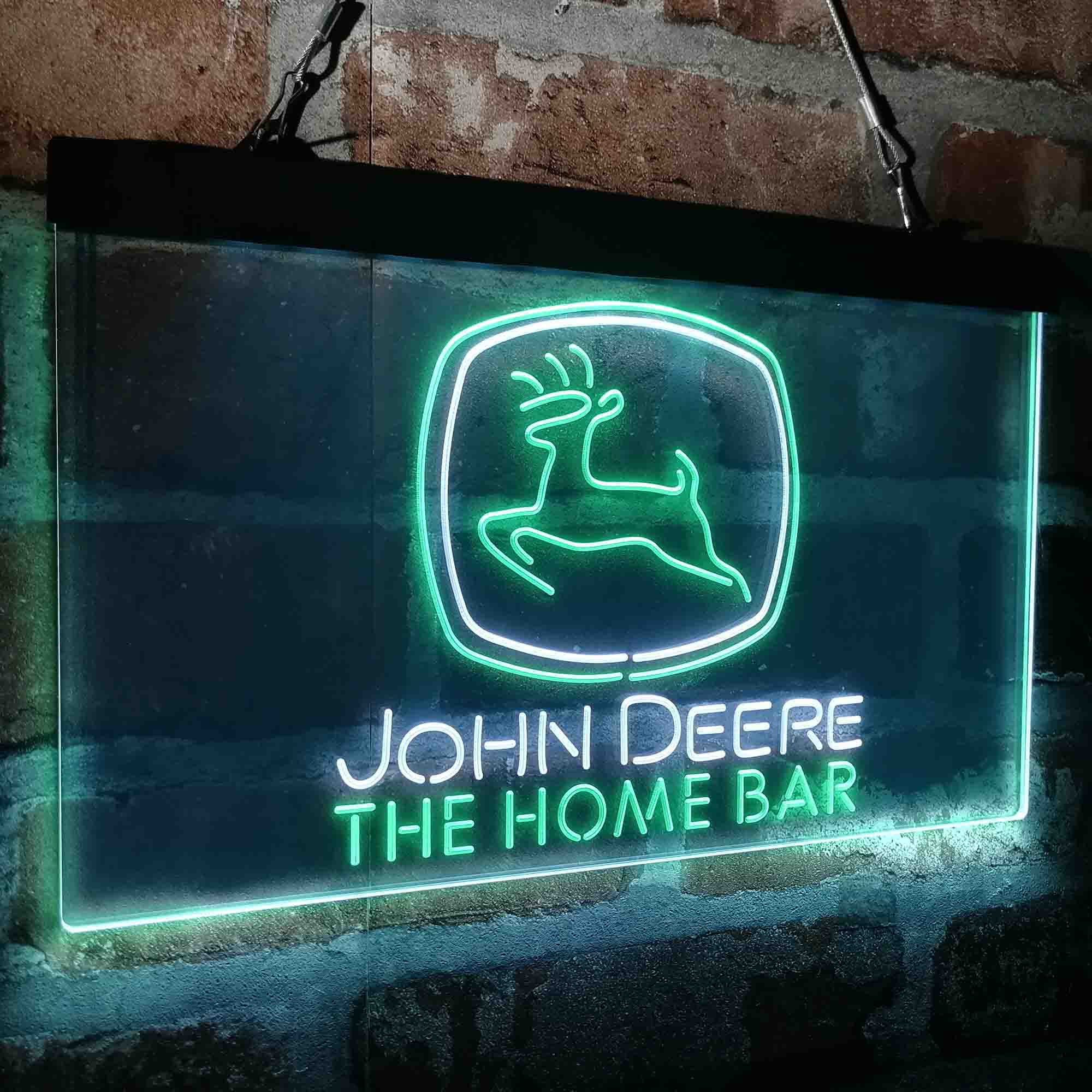 Custom Name John Deere Garage Home Bar Neon LED Sign