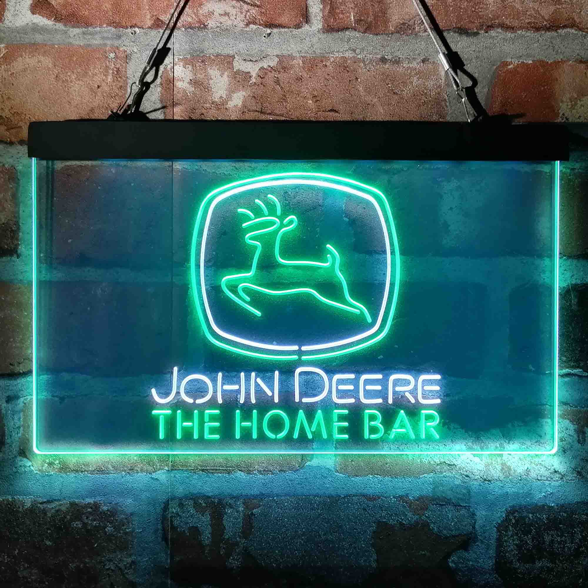 Custom Name John Deere Garage Home Bar Neon LED Sign