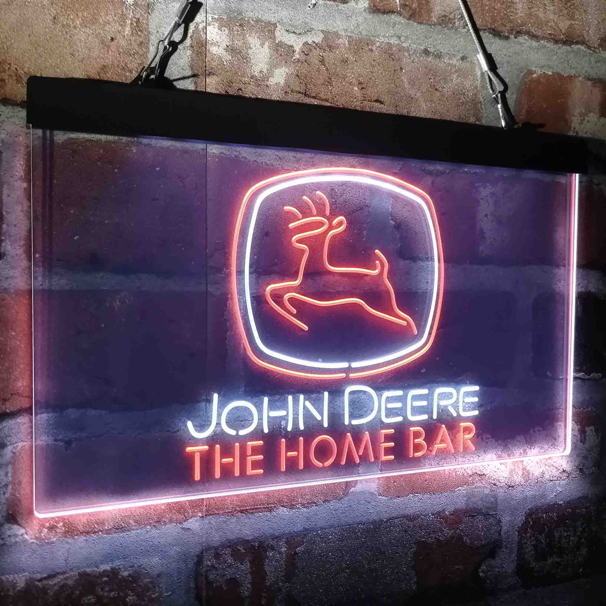 Custom Name John Deere Garage Home Bar Neon LED Sign