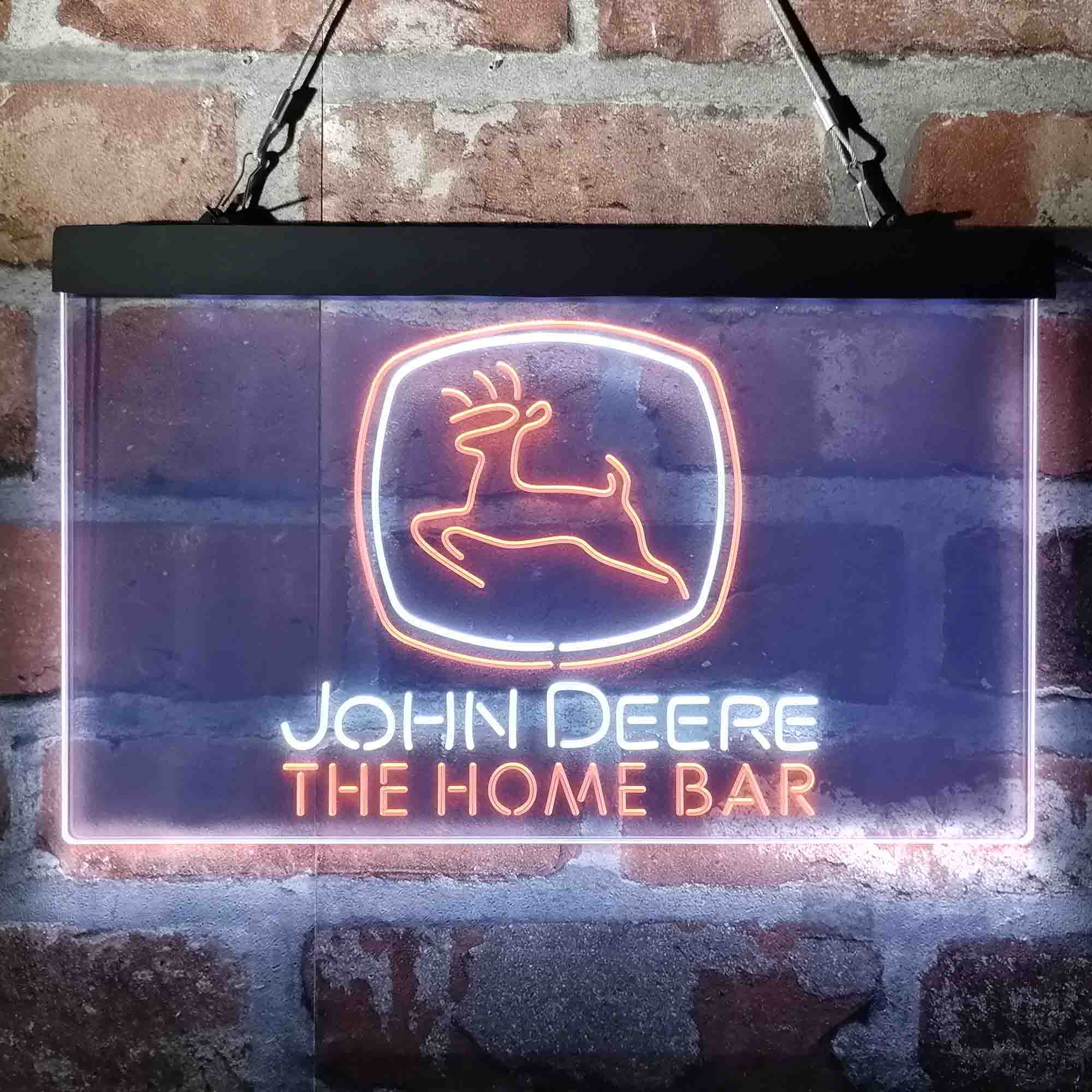 Custom Name John Deere Garage Home Bar Neon LED Sign