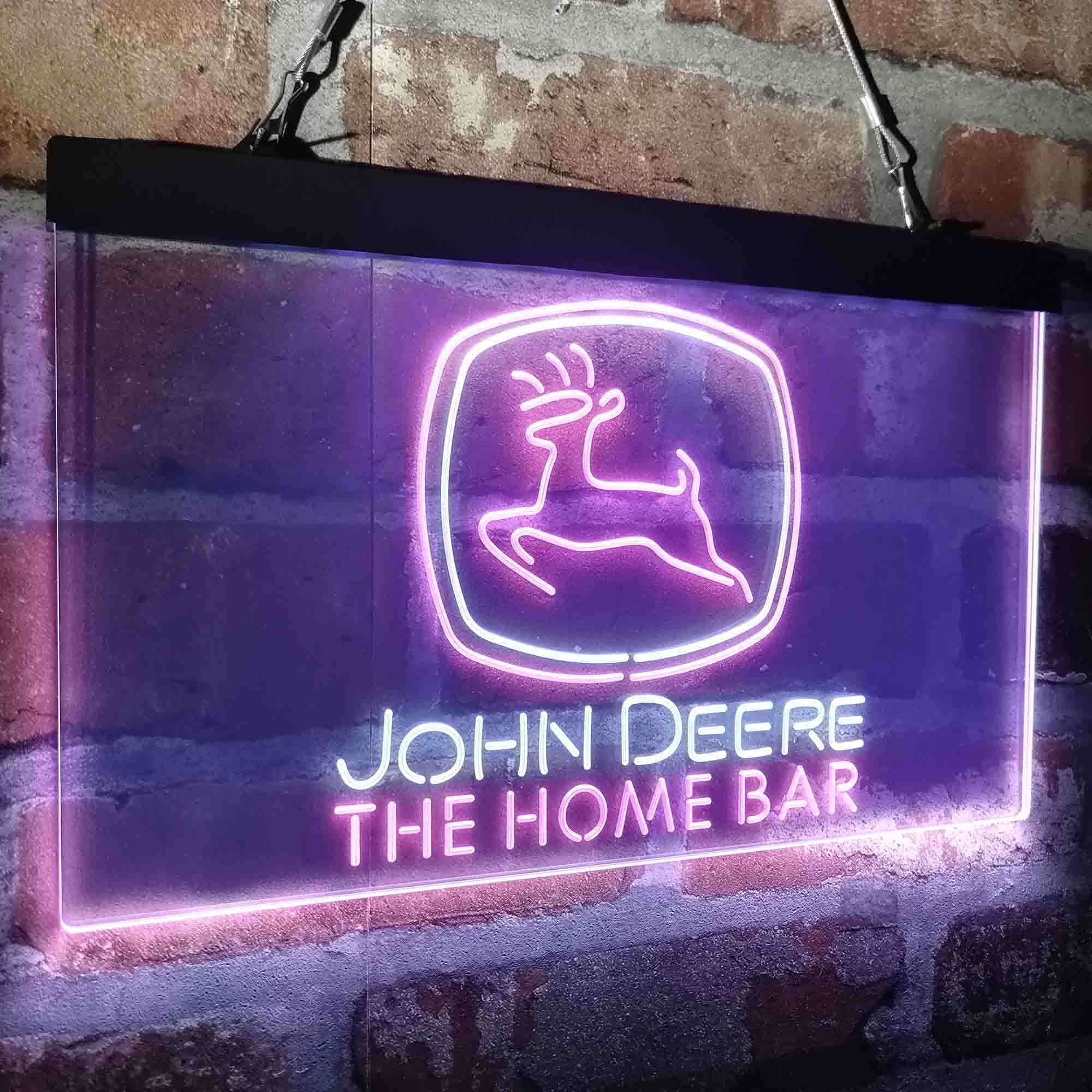 Custom Name John Deere Garage Home Bar Neon LED Sign