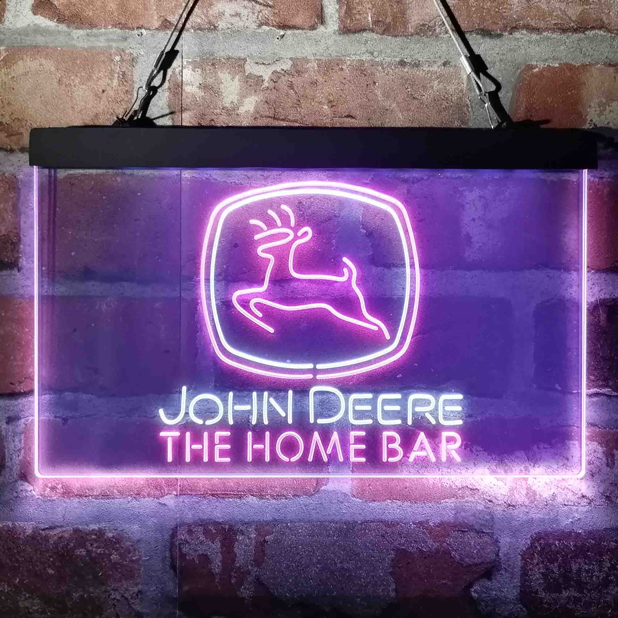 Custom Name John Deere Garage Home Bar Neon LED Sign