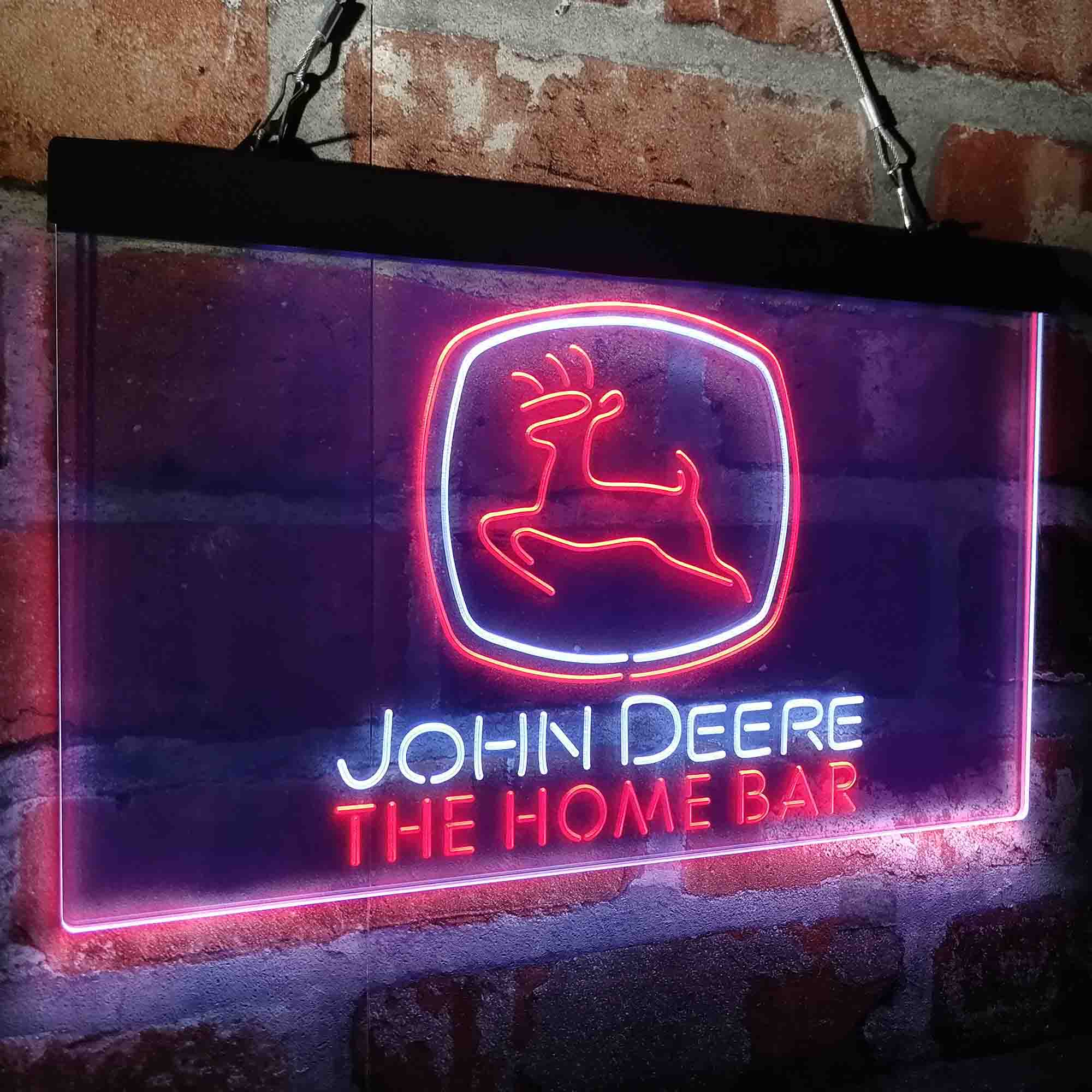 Custom Name John Deere Garage Home Bar Neon LED Sign