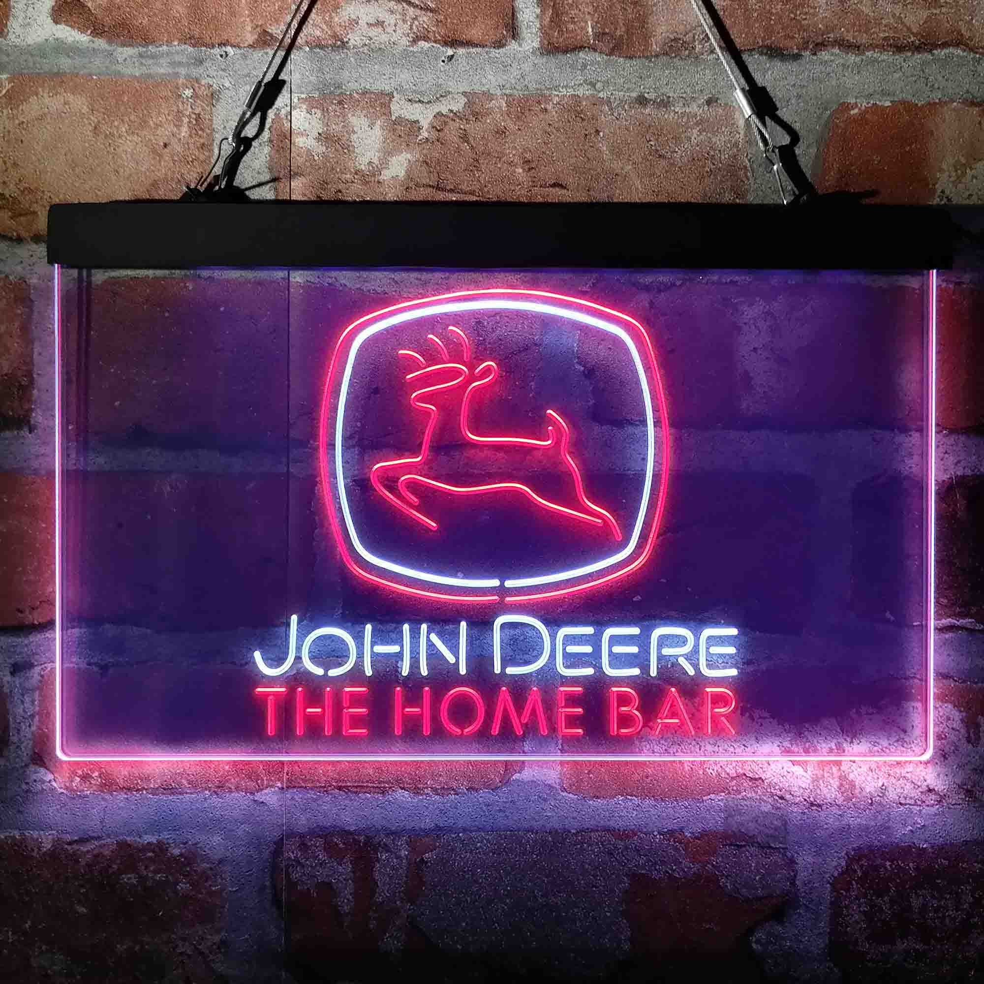 Custom Name John Deere Garage Home Bar Neon LED Sign