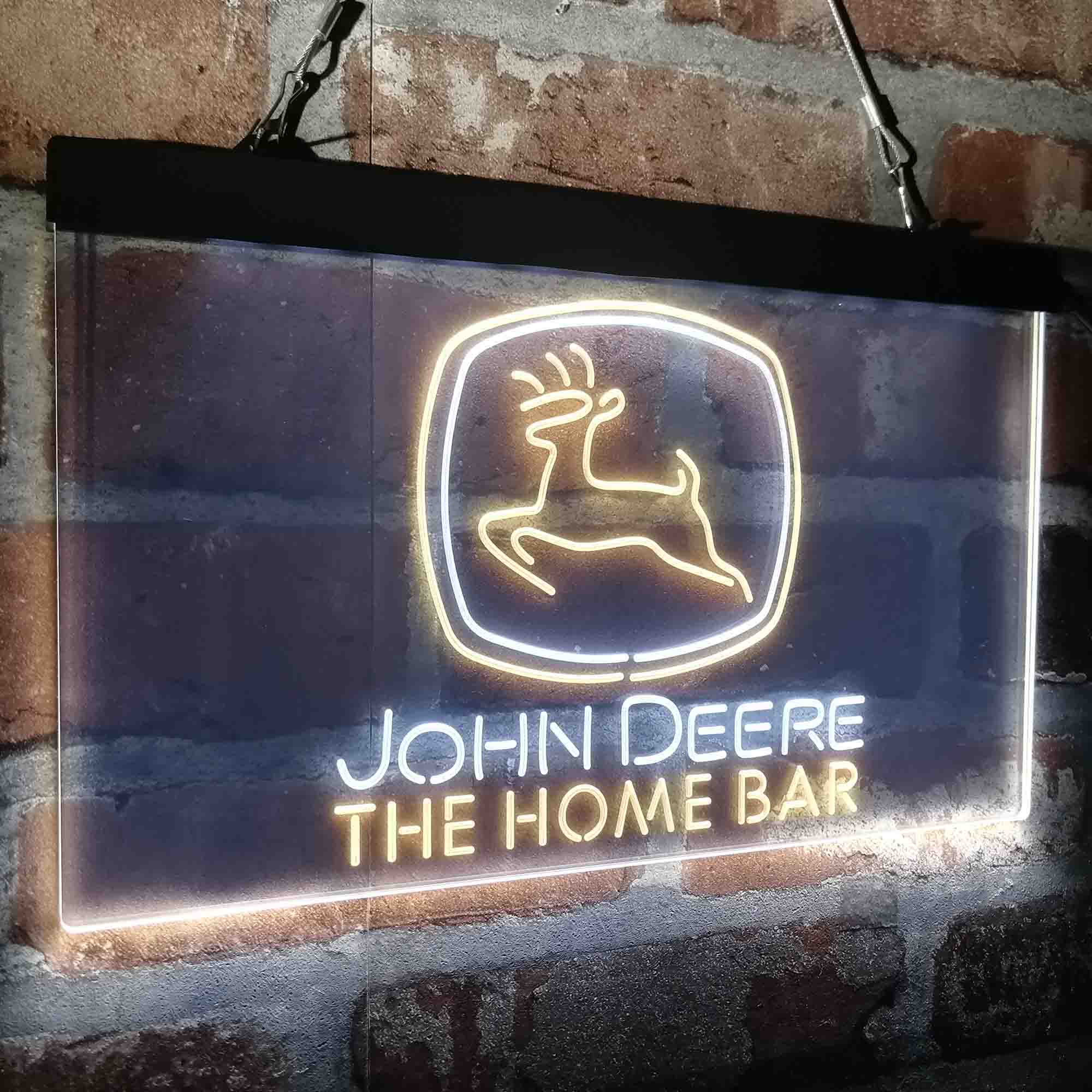 Custom Name John Deere Garage Home Bar Neon LED Sign