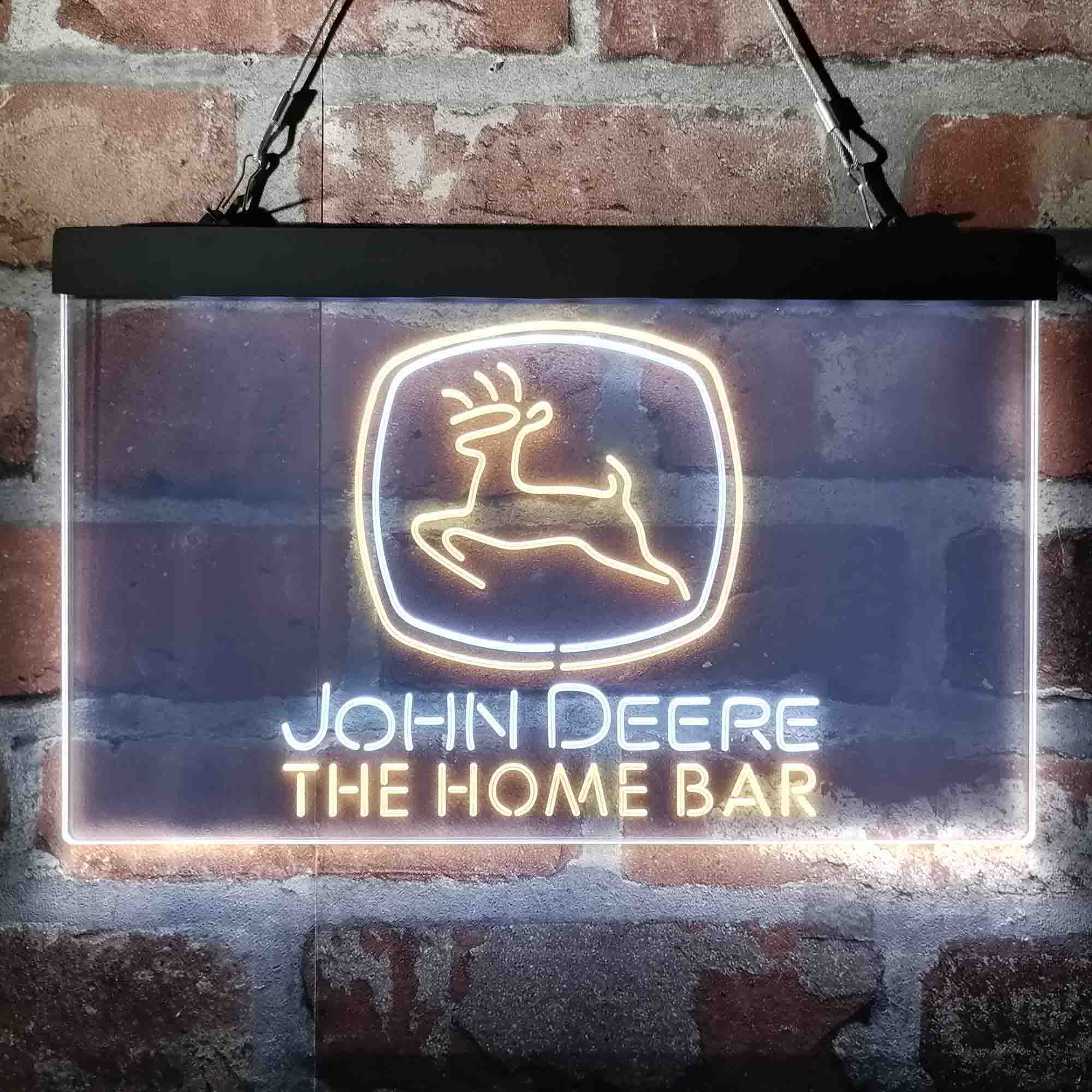 Custom Name John Deere Garage Home Bar Neon LED Sign