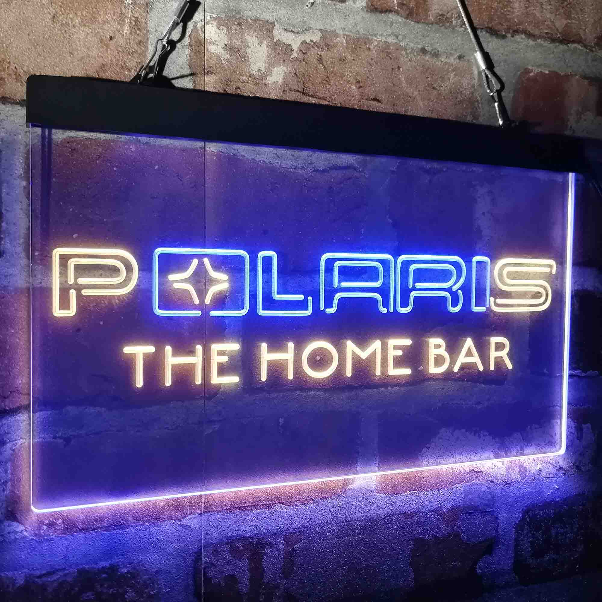 Custom Name Polaris Snow mobile Home Bar Neon LED Sign