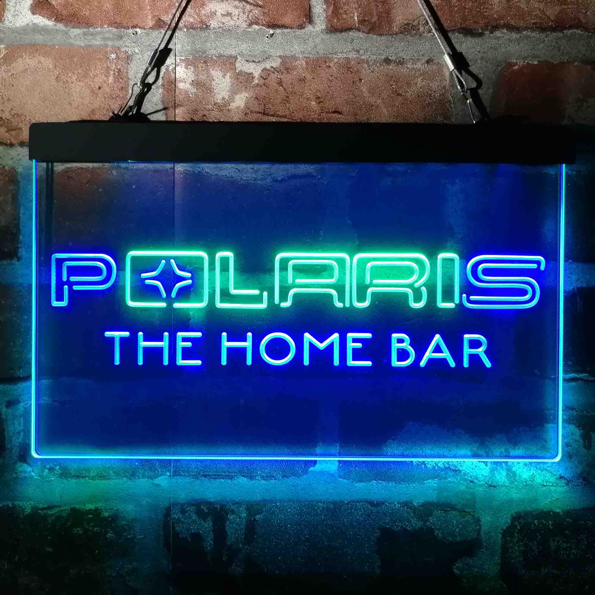 Custom Name Polaris Snow mobile Home Bar Neon LED Sign