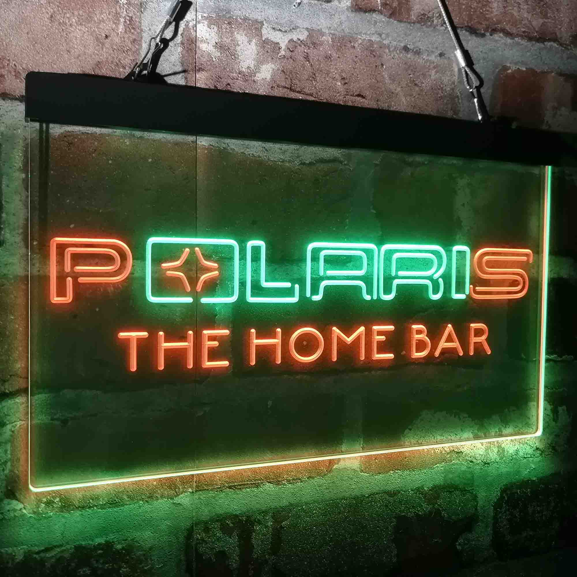 Custom Name Polaris Snow mobile Home Bar Neon LED Sign