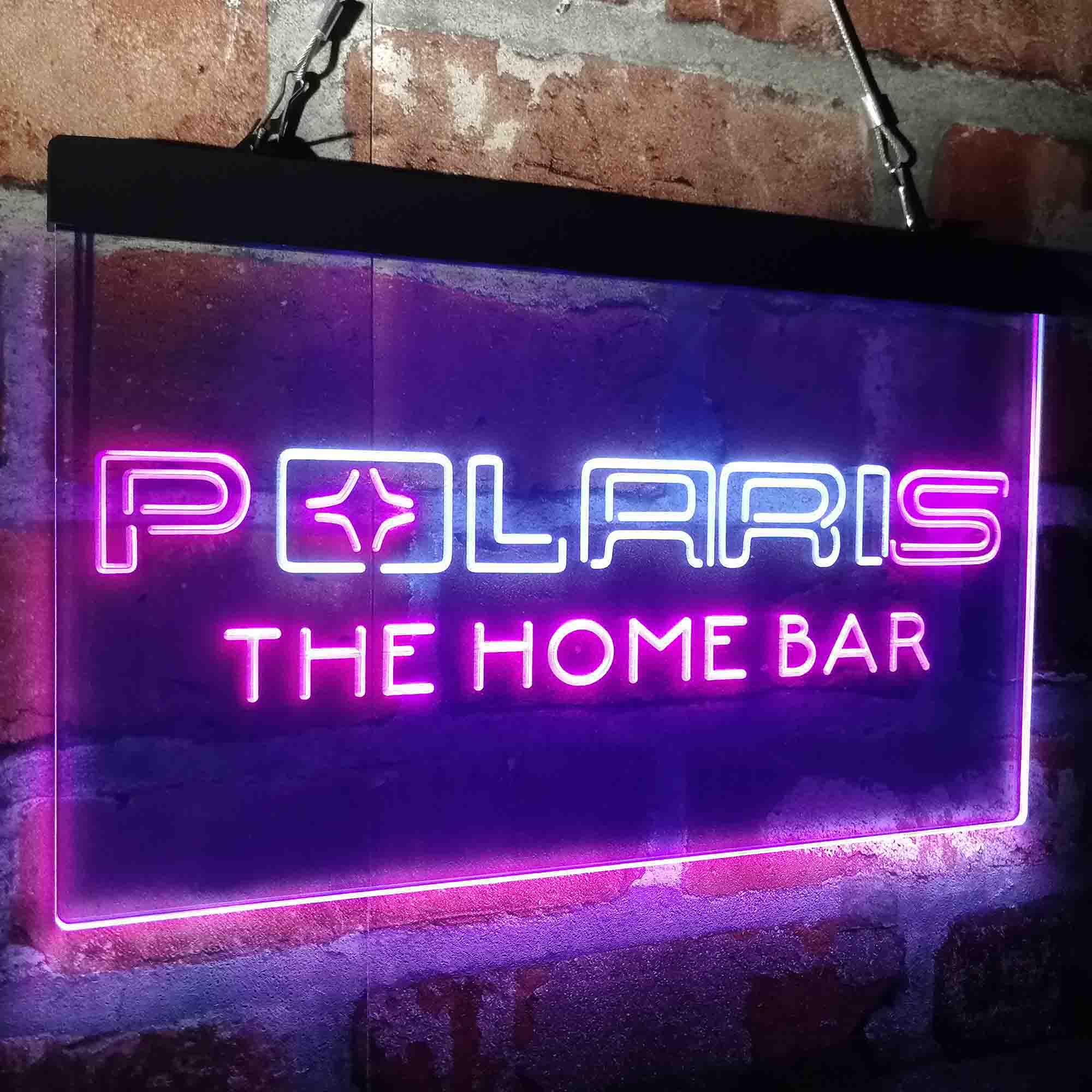 Custom Name Polaris Snow mobile Home Bar Neon LED Sign
