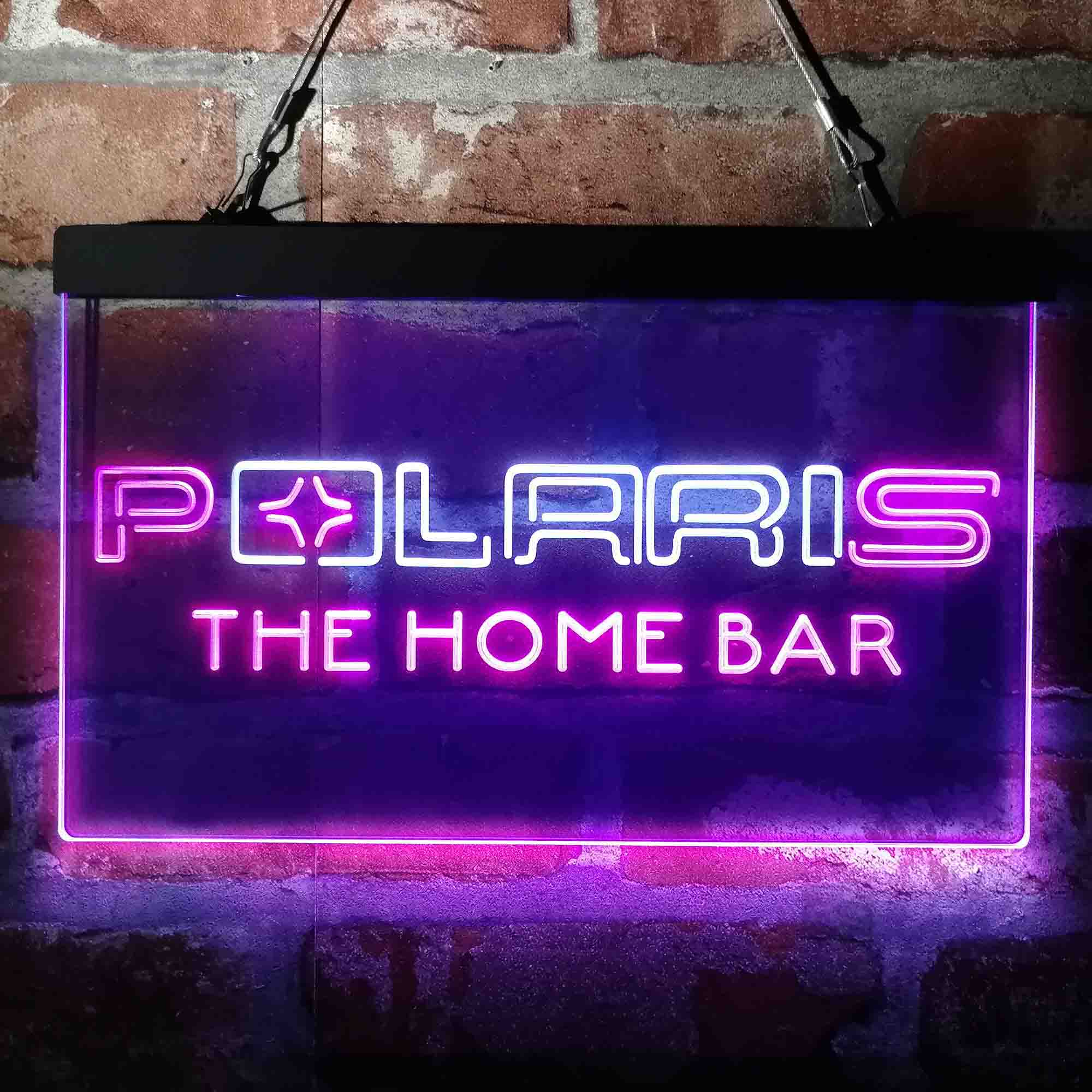 Custom Name Polaris Snow mobile Home Bar Neon LED Sign