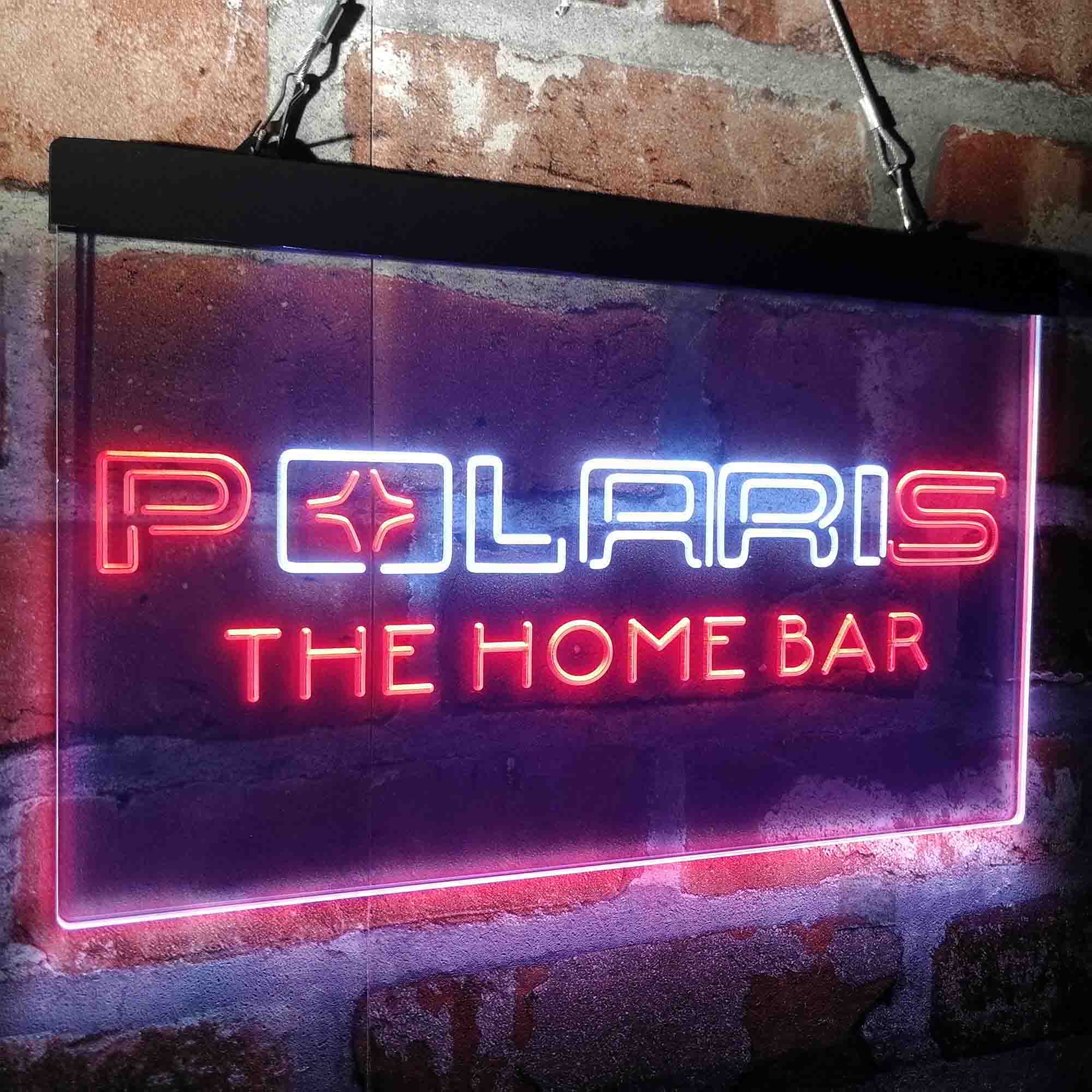 Custom Name Polaris Snow mobile Home Bar Neon LED Sign