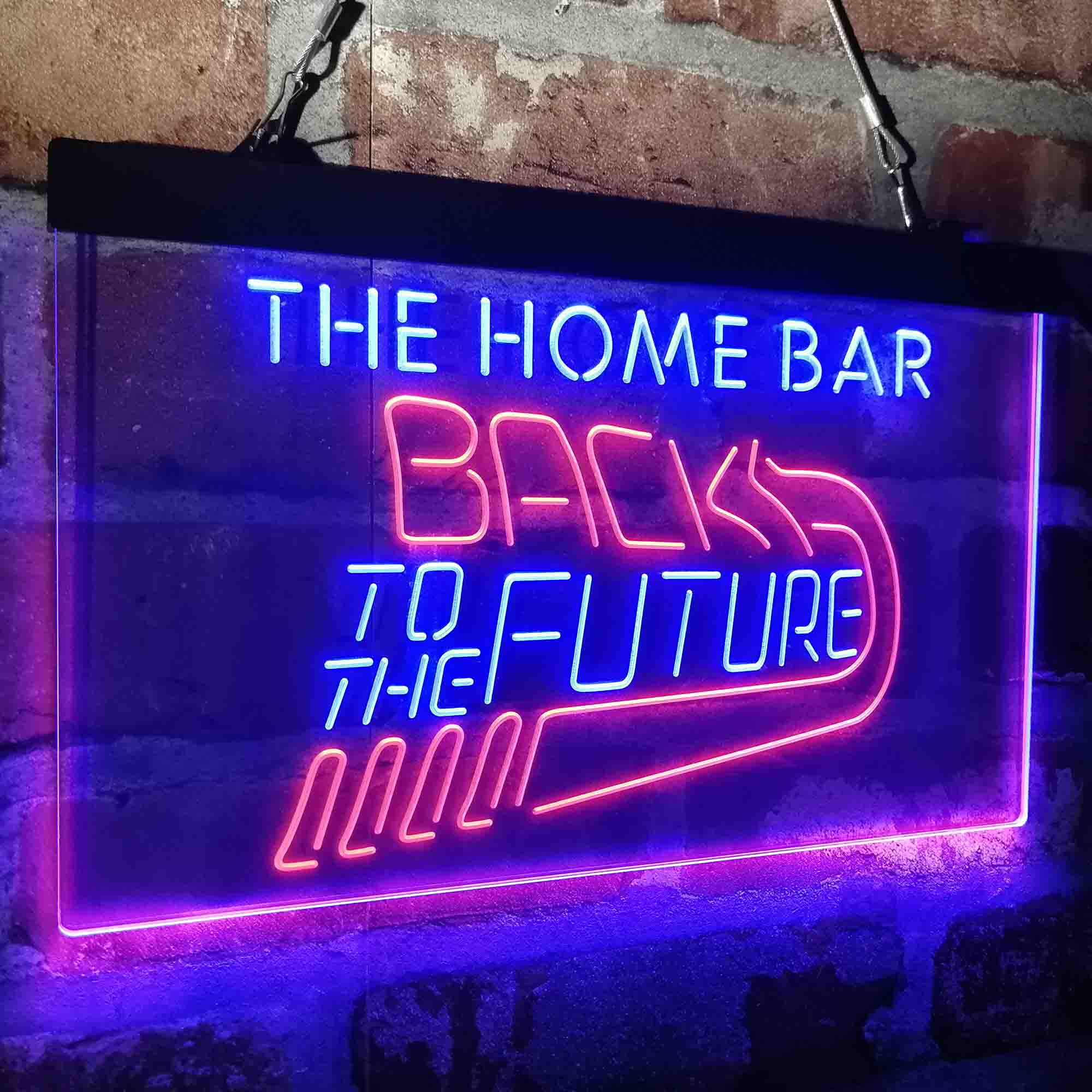 Custom Name Back to The Future Home Bar Neon LED Sign