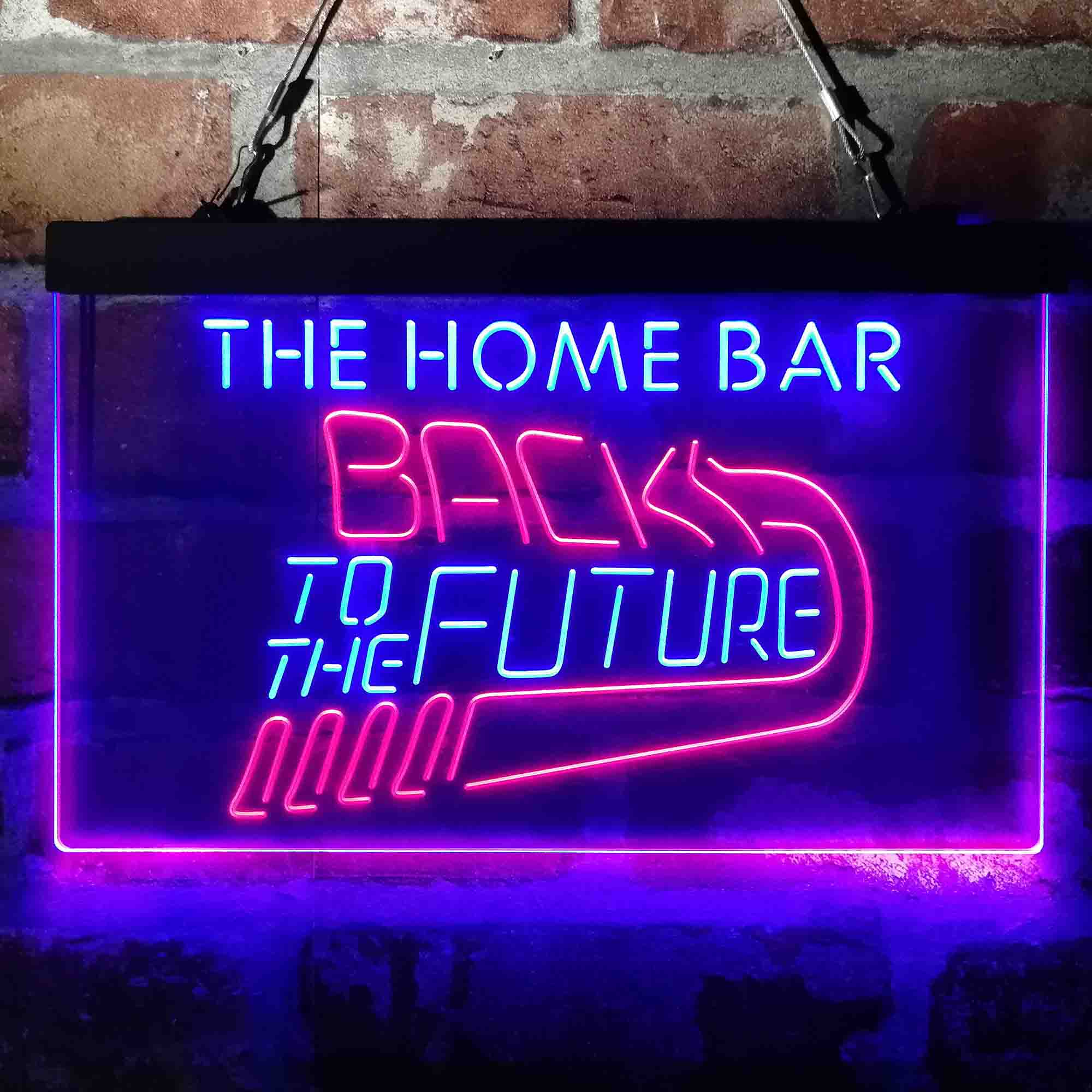 Custom Name Back to The Future Home Bar Neon LED Sign