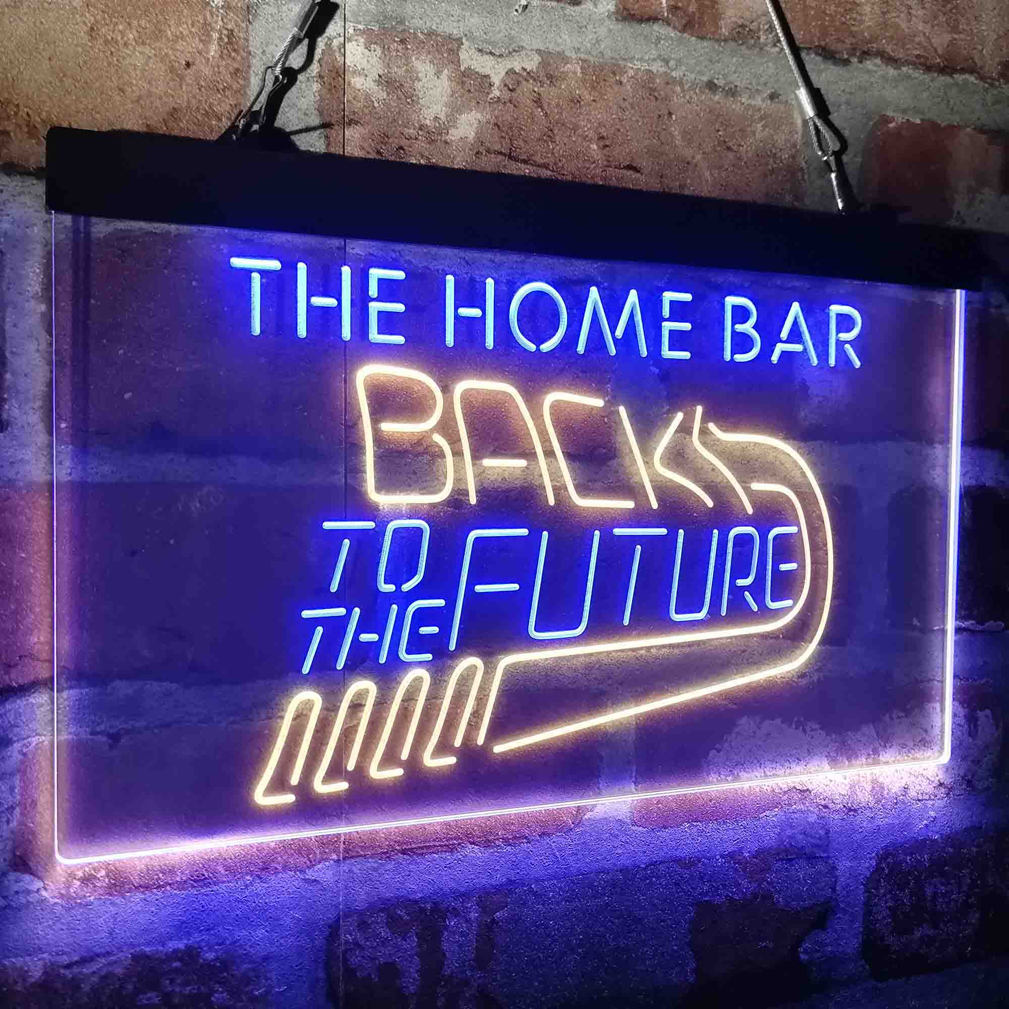 Custom Name Back to The Future Home Bar Neon LED Sign