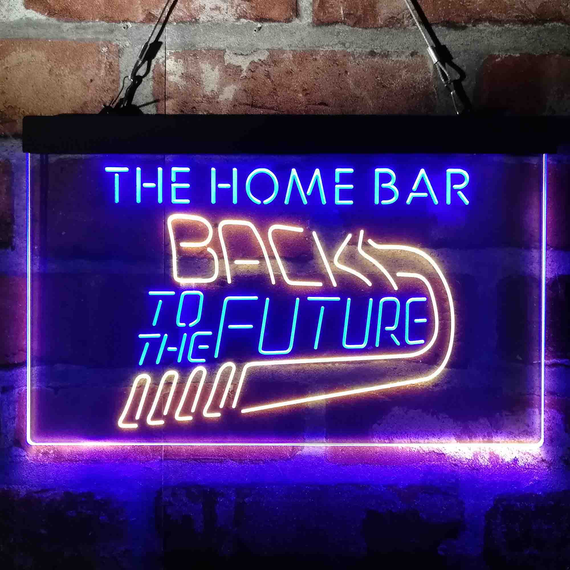 Custom Name Back to The Future Home Bar Neon LED Sign