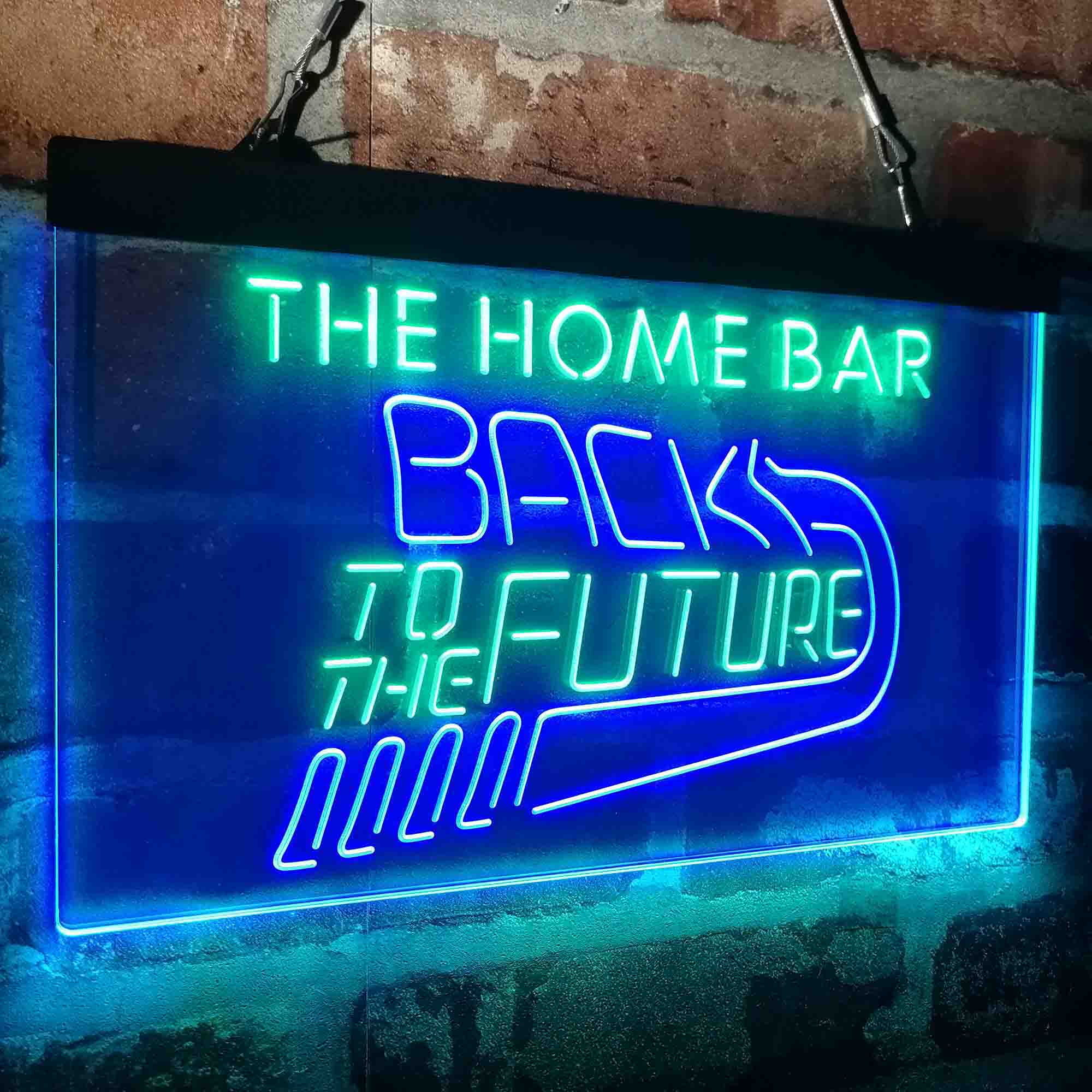 Custom Name Back to The Future Home Bar Neon LED Sign