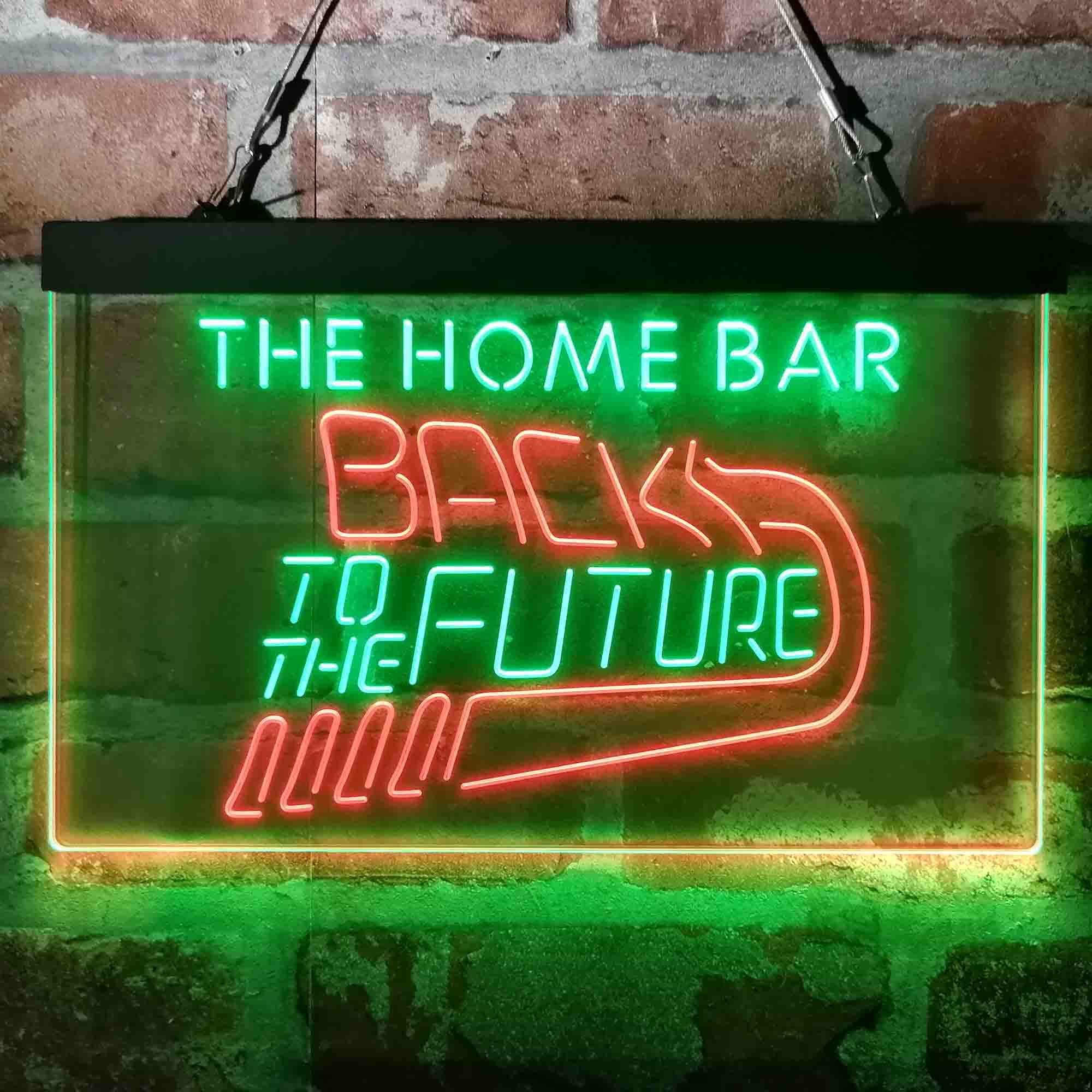 Custom Name Back to The Future Home Bar Neon LED Sign