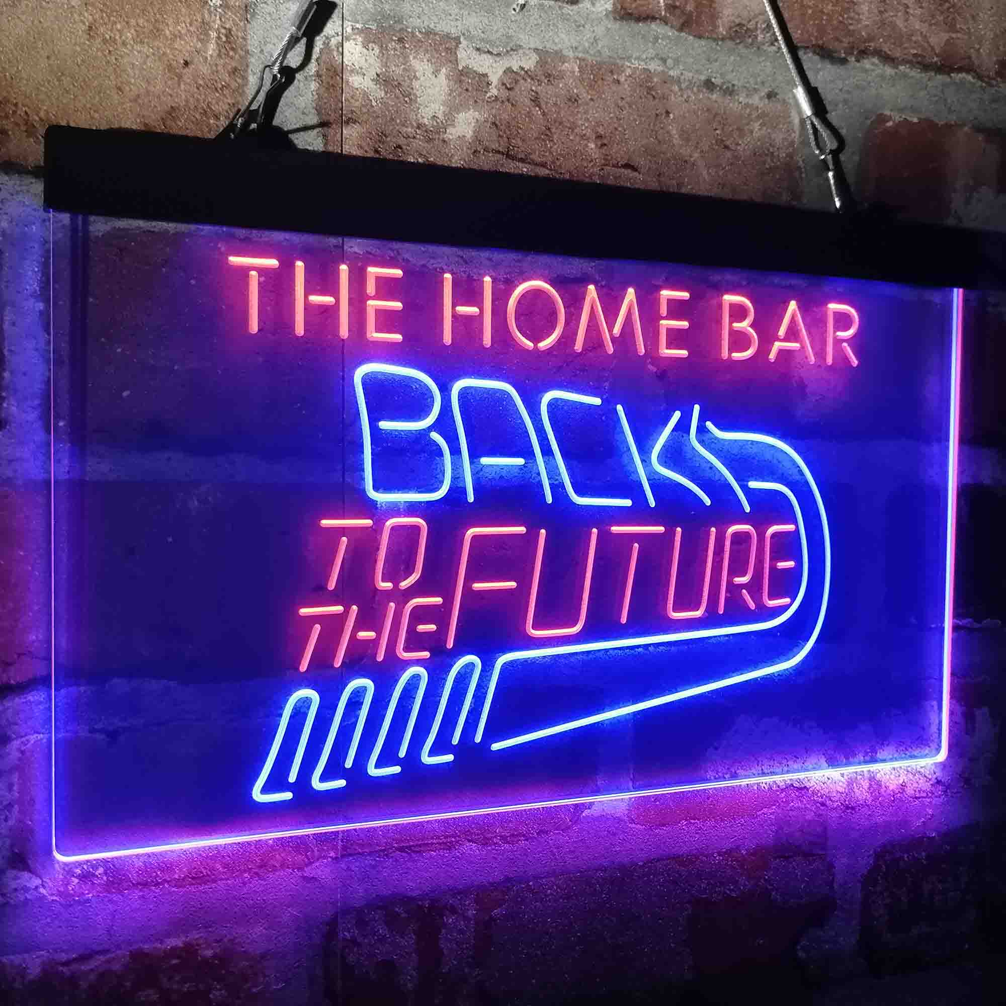 Custom Name Back to The Future Home Bar Neon LED Sign