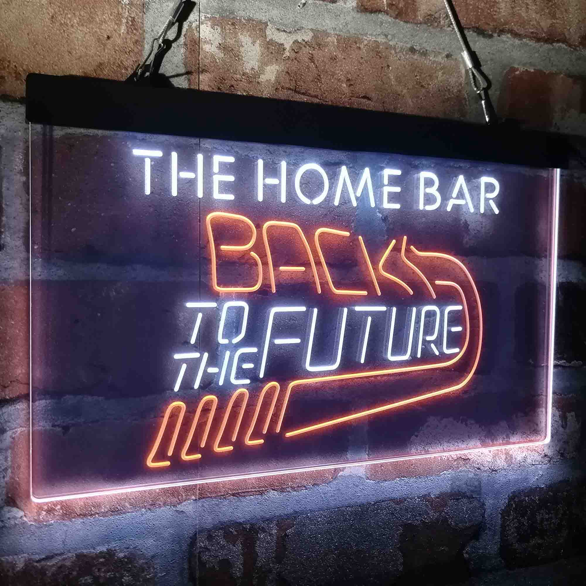 Custom Name Back to The Future Home Bar Neon LED Sign