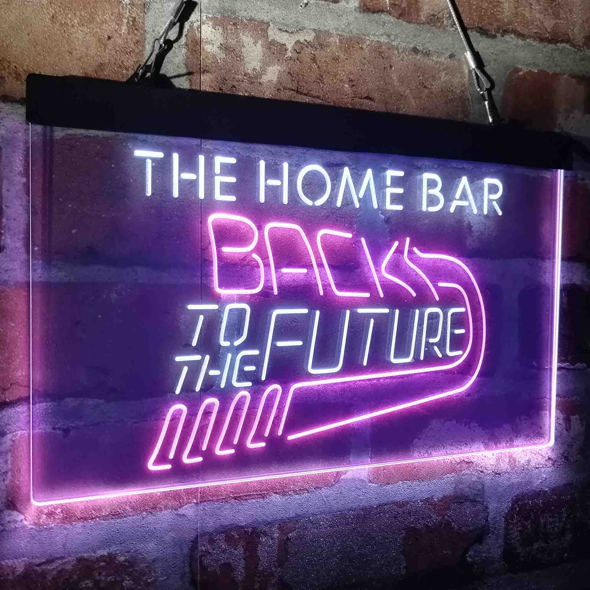 Custom Name Back to The Future Home Bar Neon LED Sign