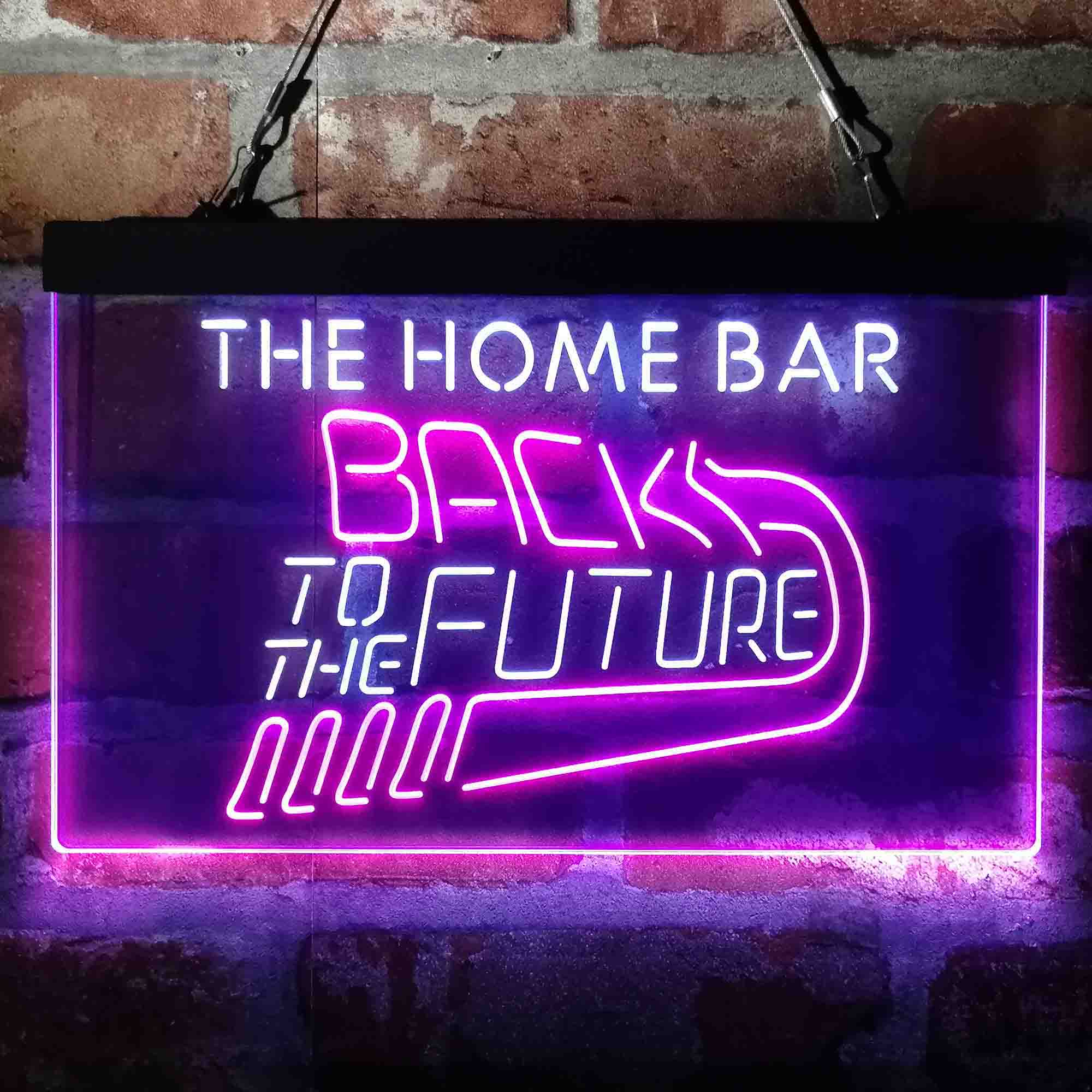 Custom Name Back to The Future Home Bar Neon LED Sign