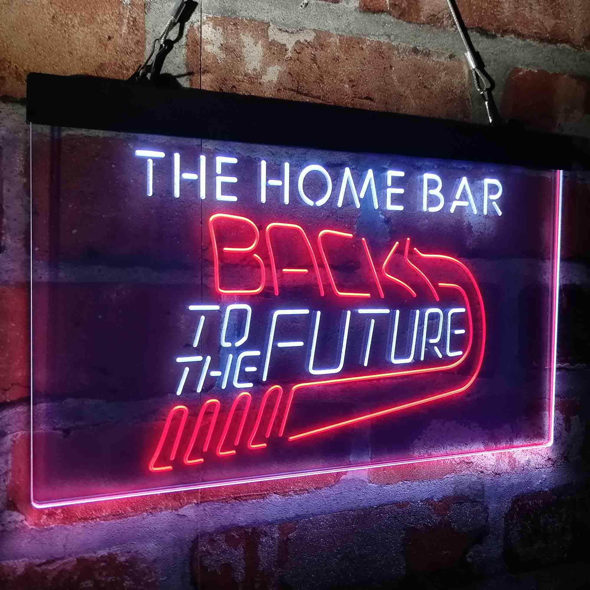 Custom Name Back to The Future Home Bar Neon LED Sign