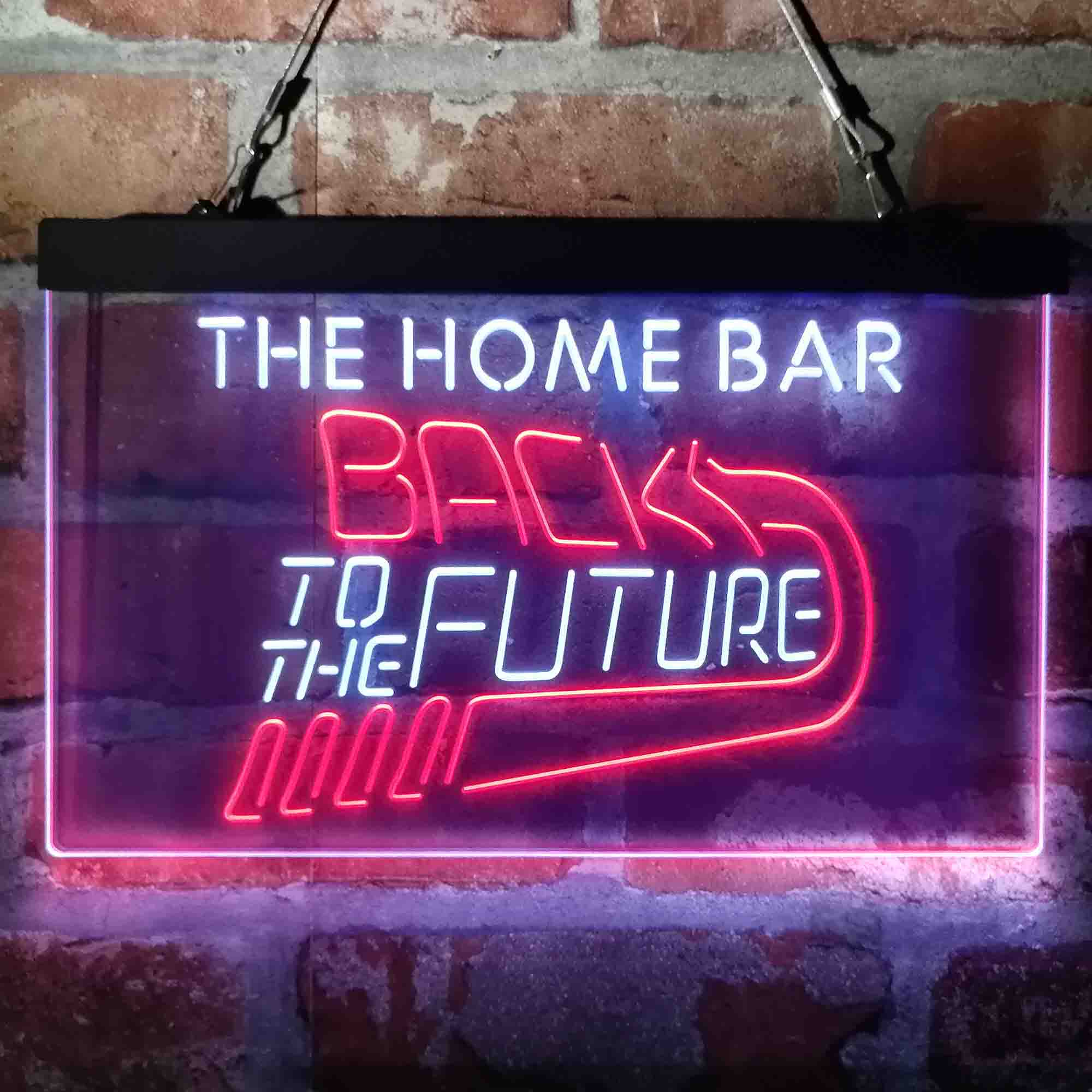 Custom Name Back to The Future Home Bar Neon LED Sign