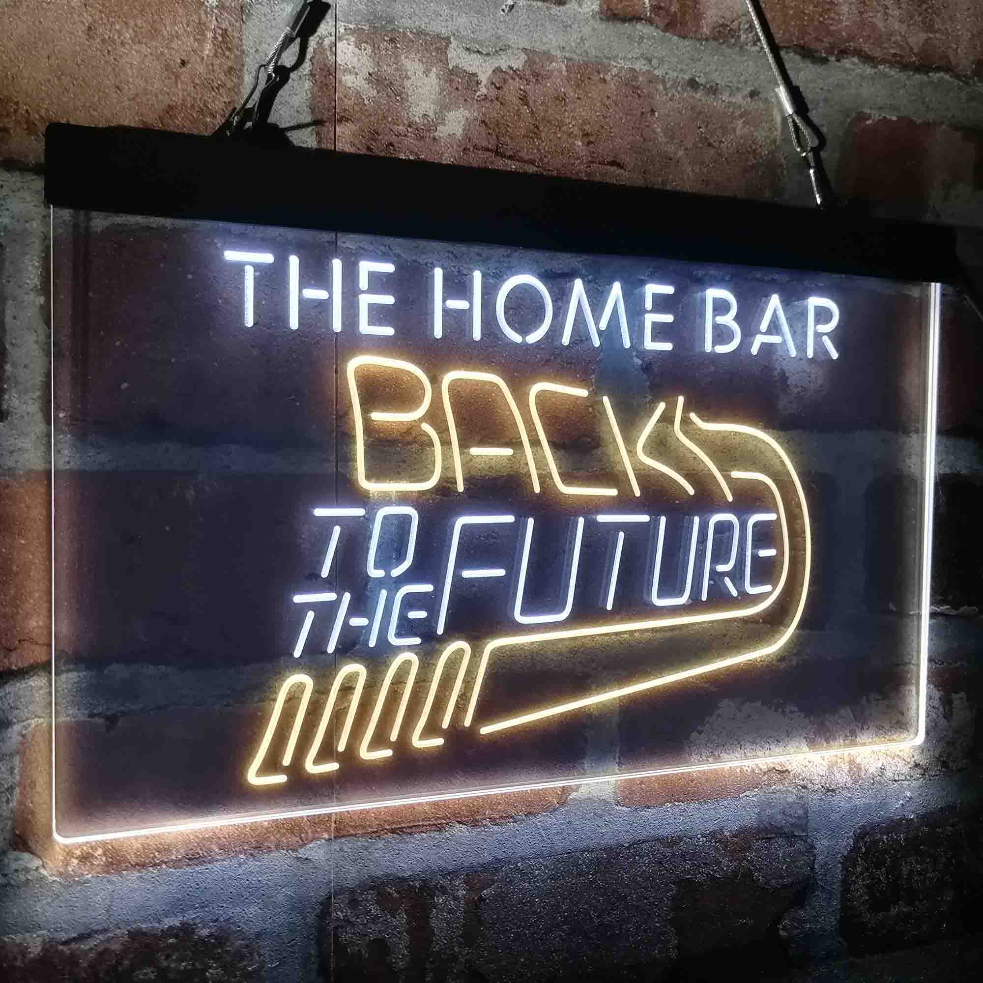 Custom Name Back to The Future Home Bar Neon LED Sign