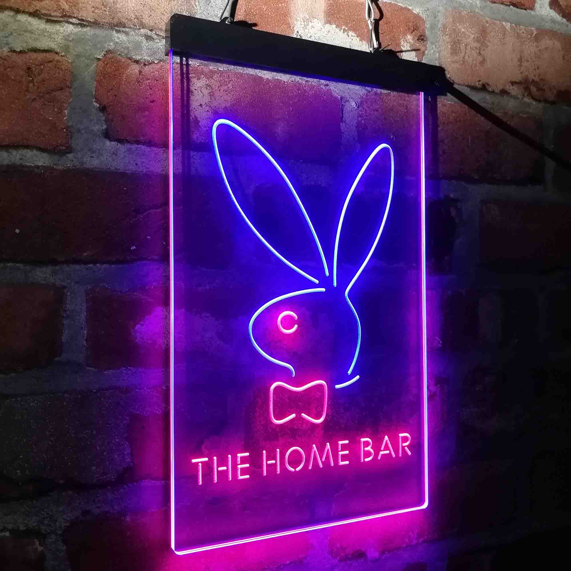 Custom Name Bunny Rabbit Home Bar Neon LED Sign
