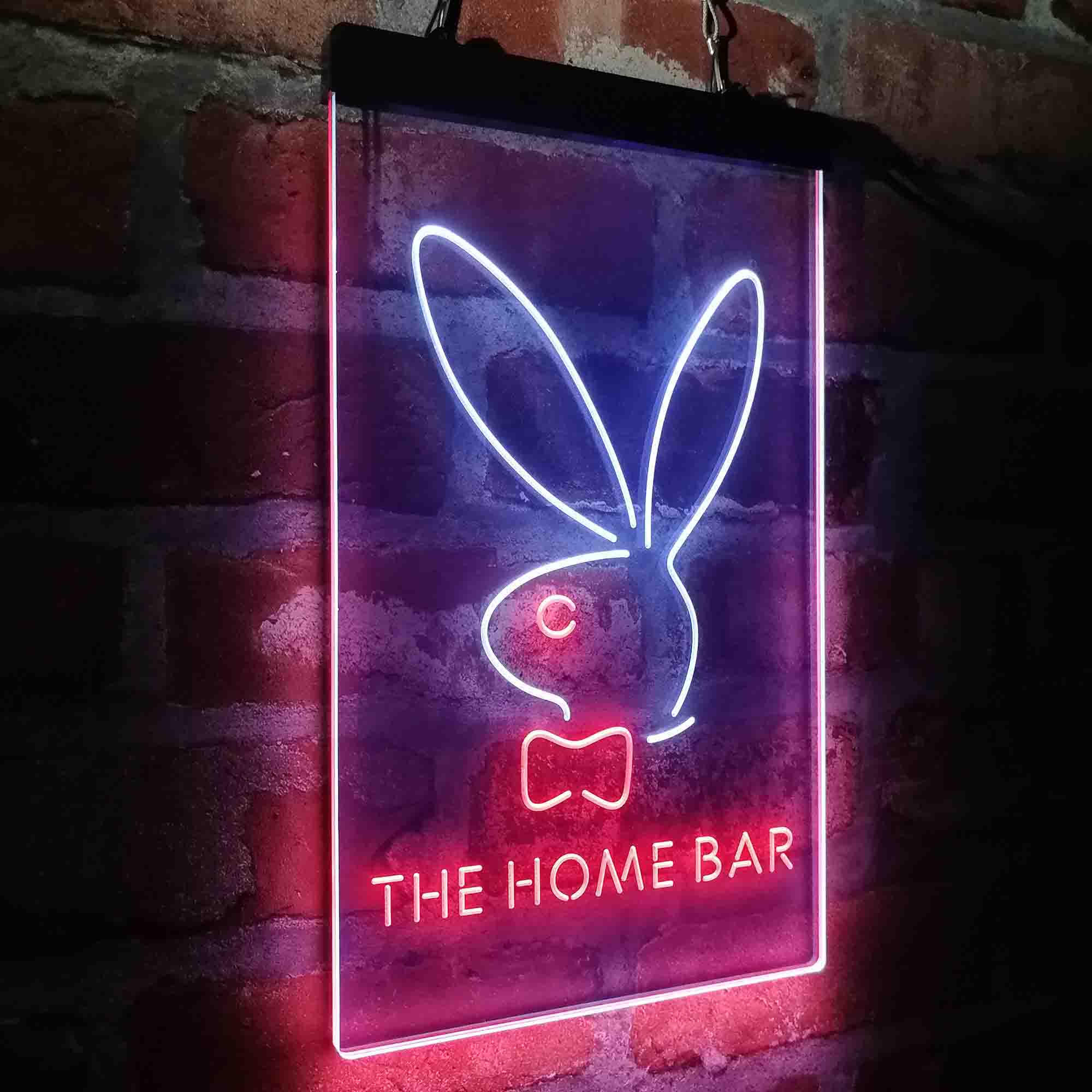 Custom Name Bunny Rabbit Home Bar Neon LED Sign