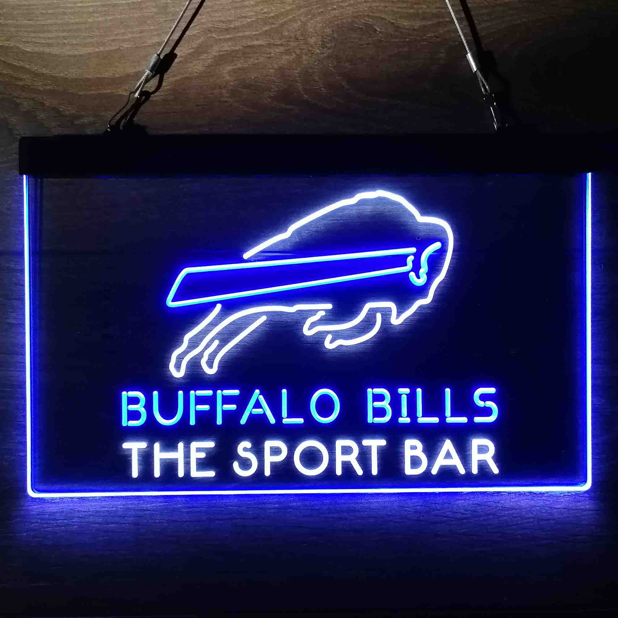 Custom Name Buffalo Bills NFL Football Club Home Bar Neon LED Sign