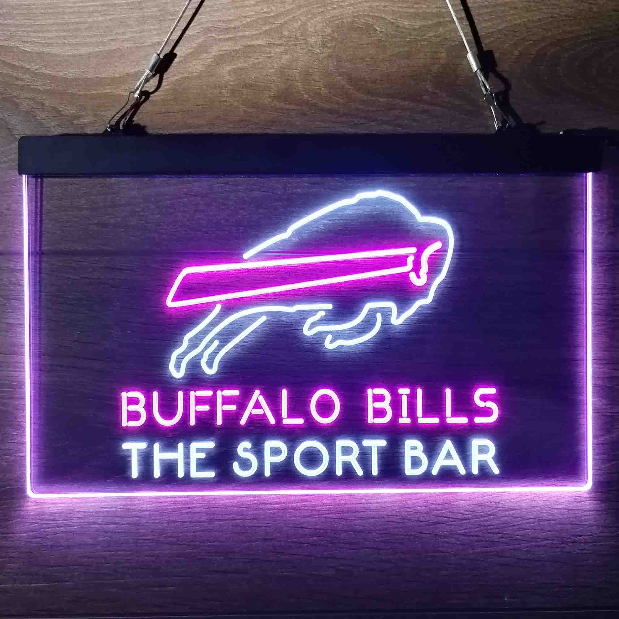 Custom Name Buffalo Bills NFL Football Club Home Bar Neon LED Sign