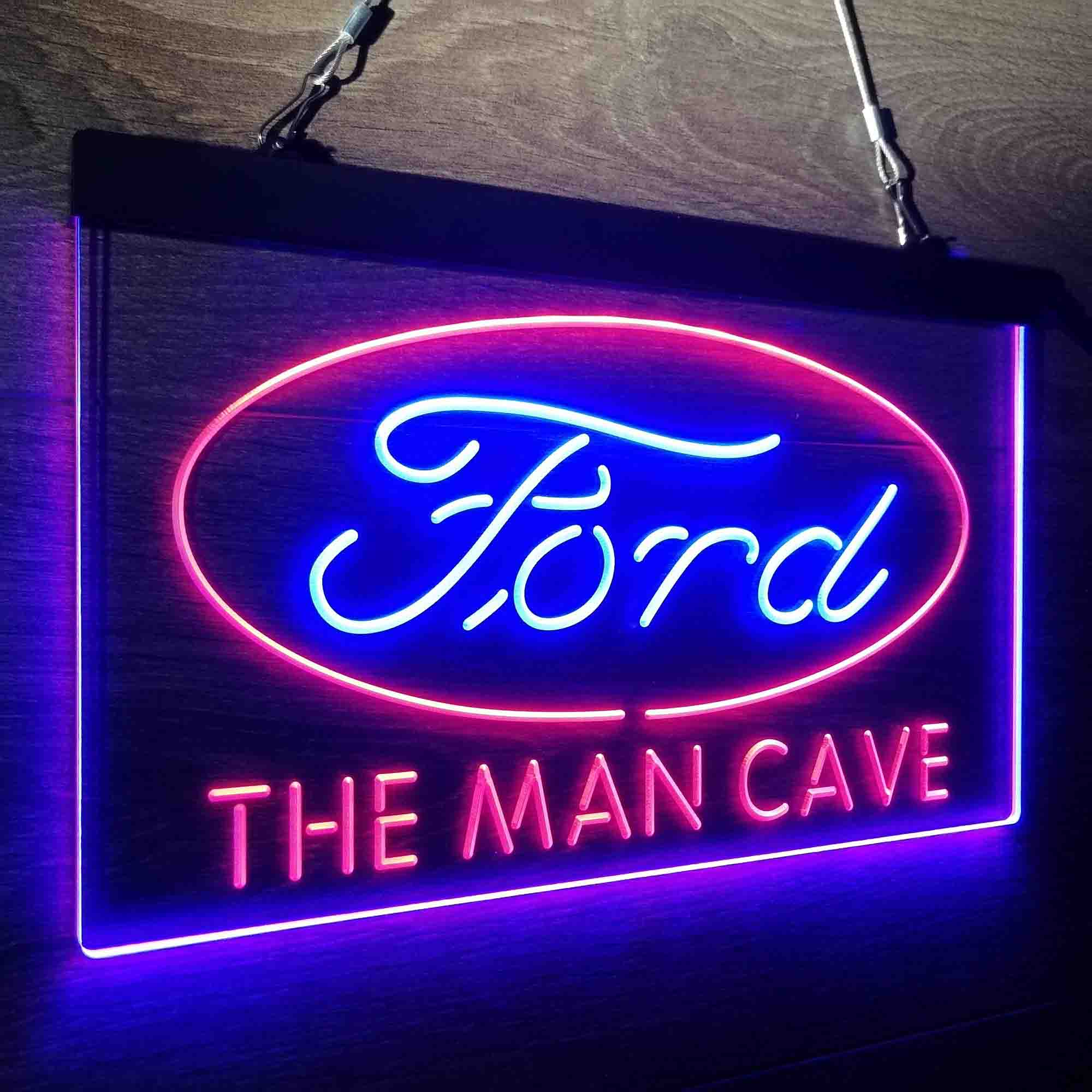 Custom Name Ford Home Bar Neon LED Sign