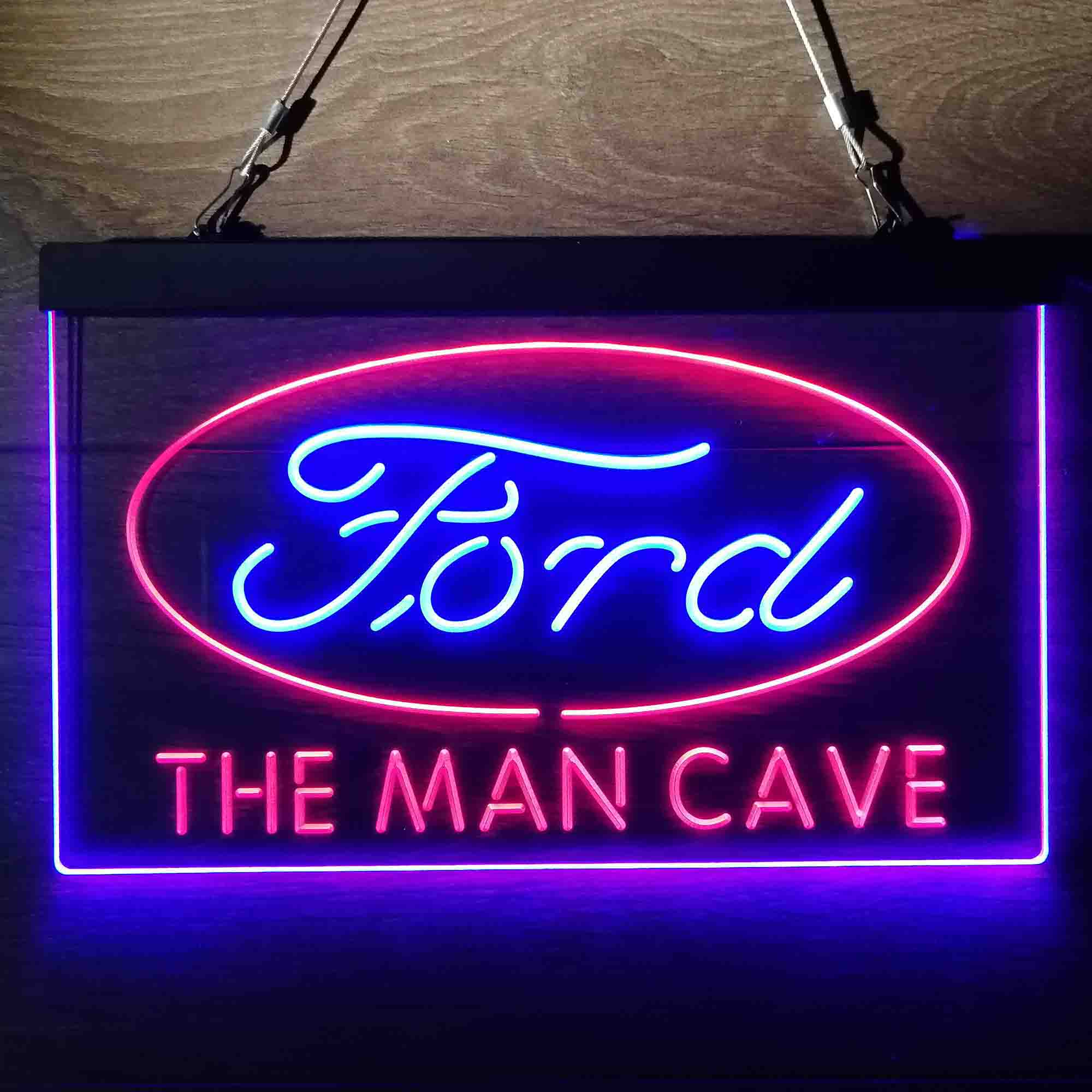 Custom Name Ford Home Bar Neon LED Sign