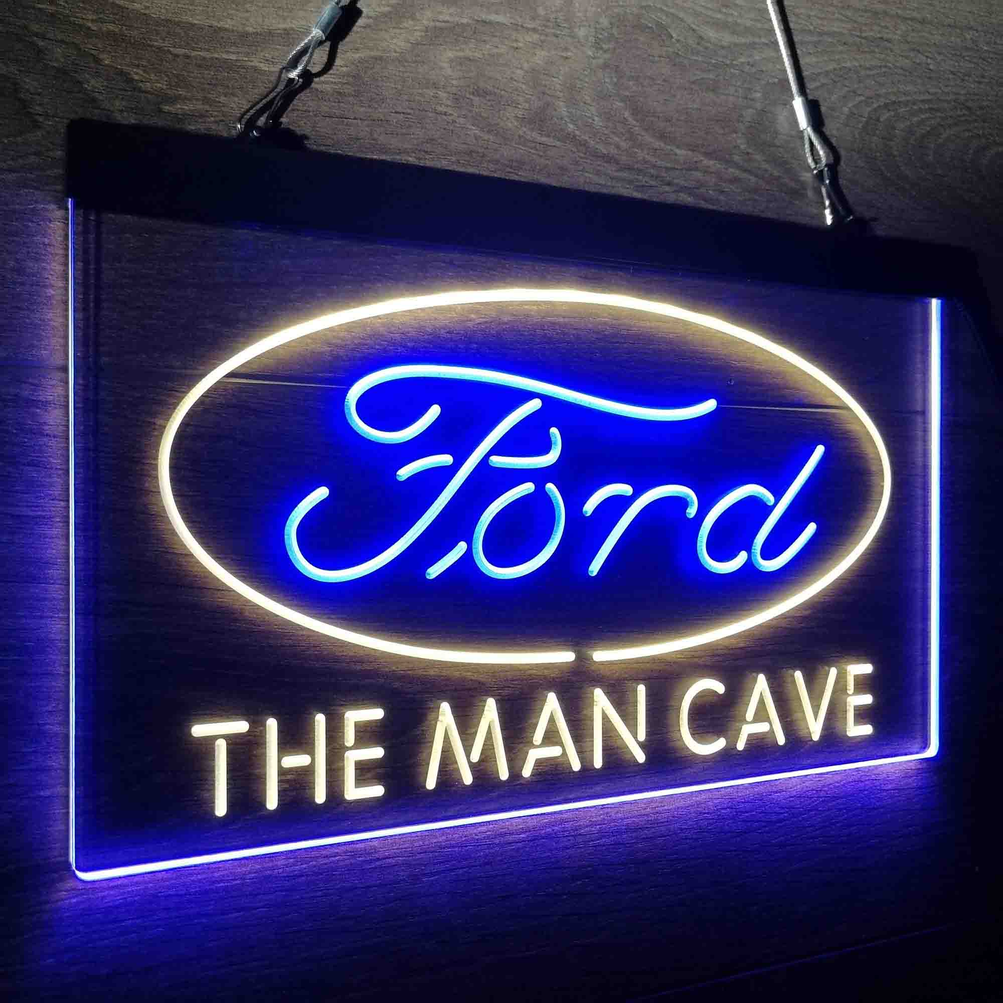 Custom Name Ford Home Bar Neon LED Sign