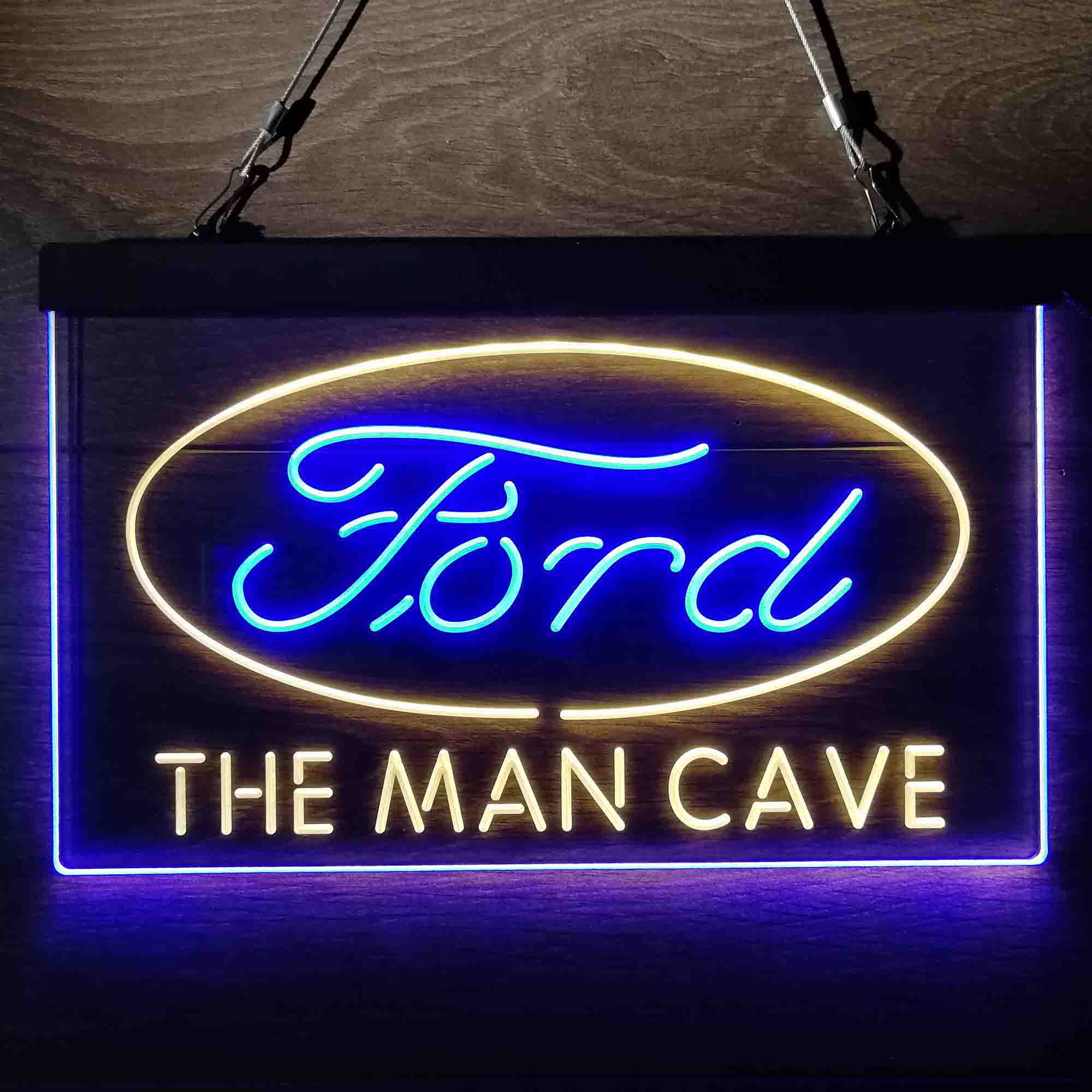 Custom Name Ford Home Bar Neon LED Sign