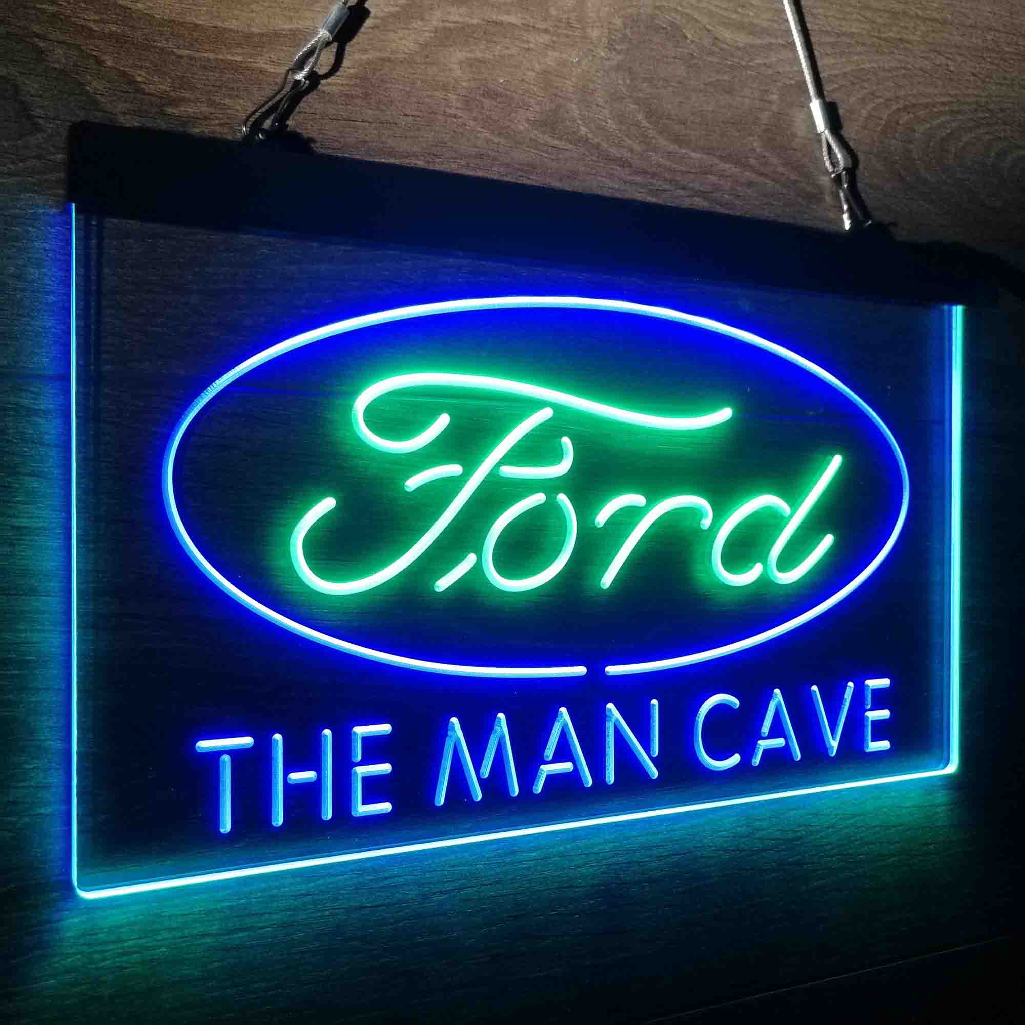 Custom Name Ford Home Bar Neon LED Sign