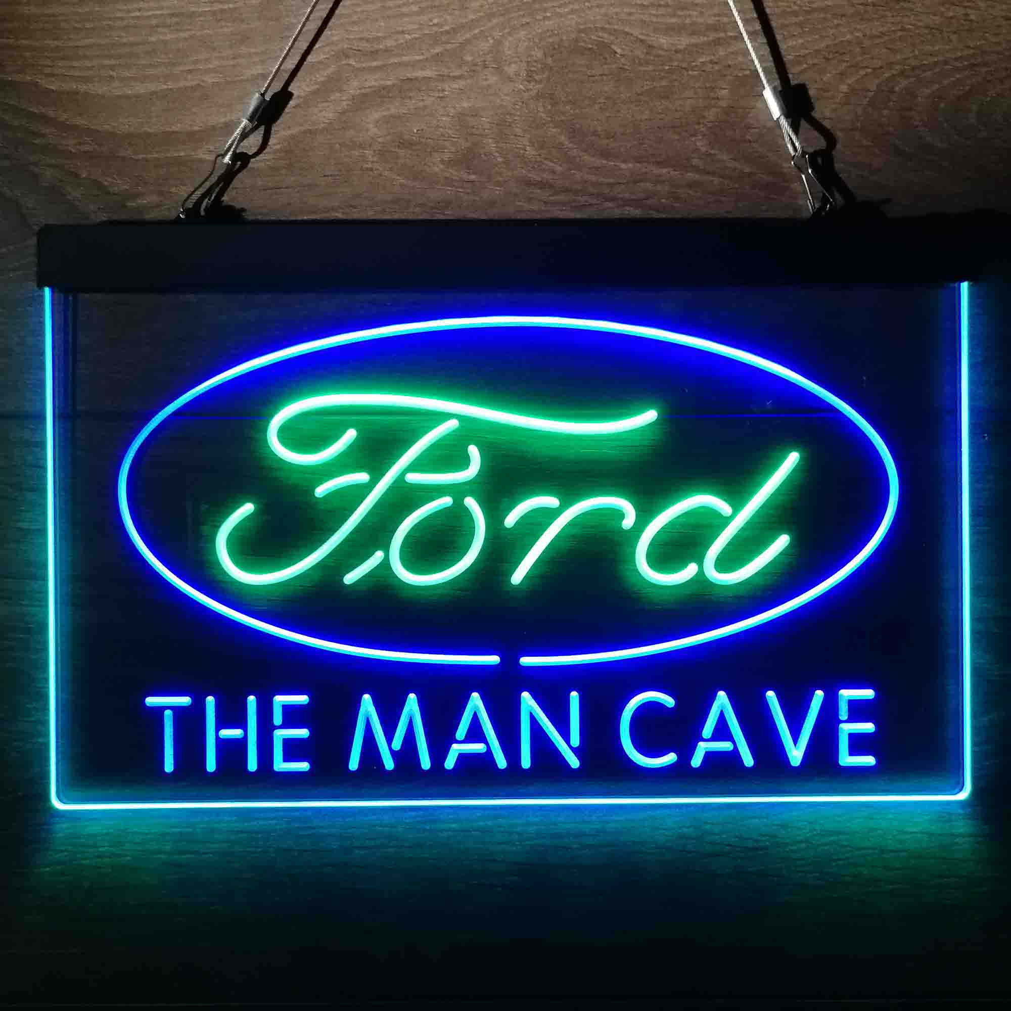 Custom Name Ford Home Bar Neon LED Sign