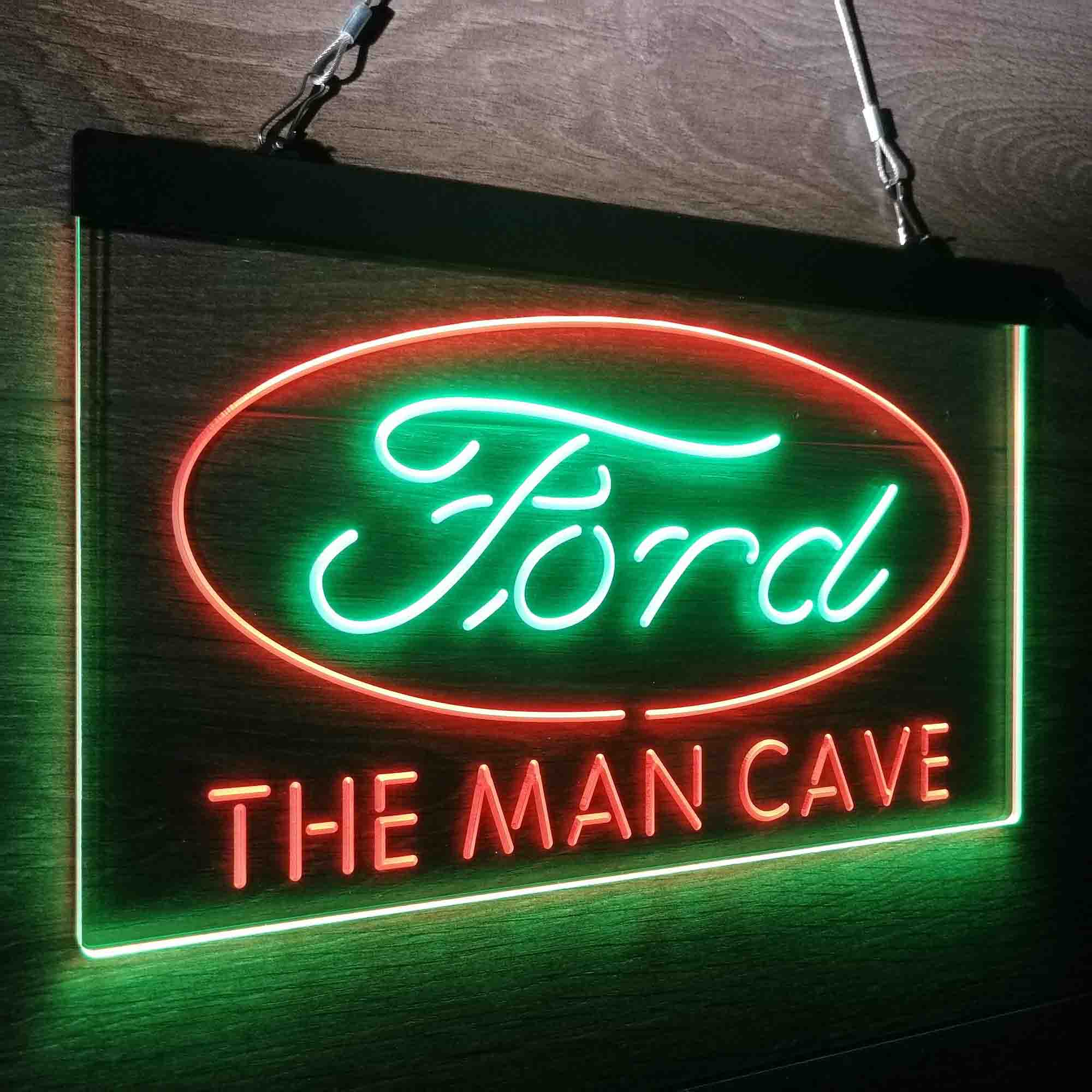 Custom Name Ford Home Bar Neon LED Sign