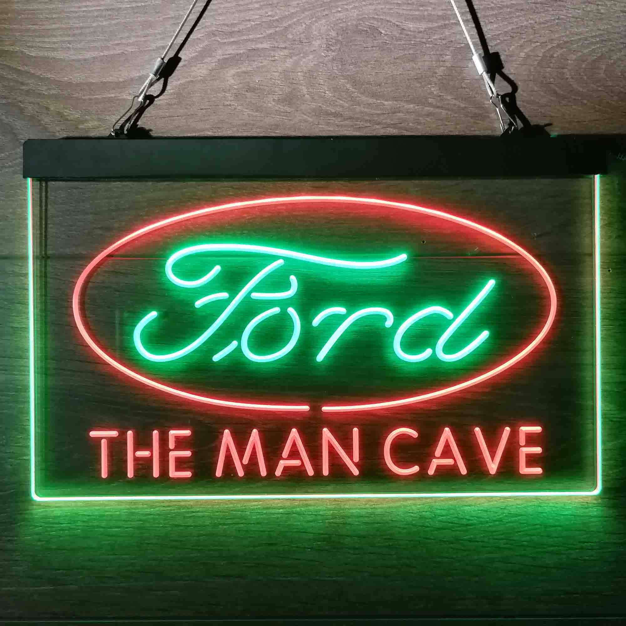 Custom Name Ford Home Bar Neon LED Sign