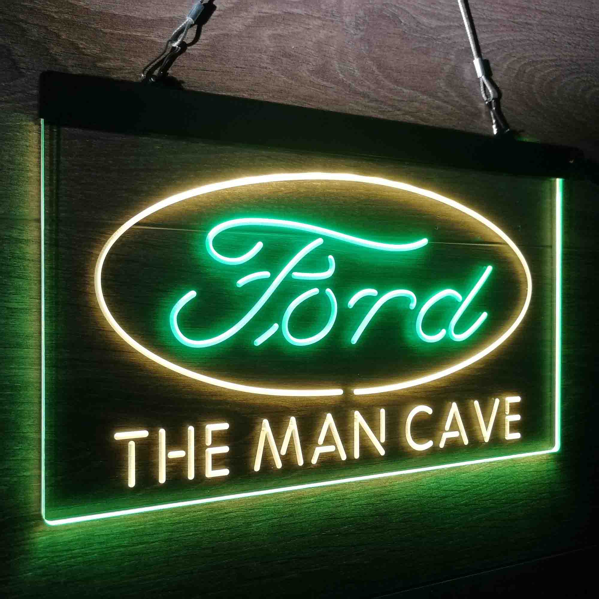 Custom Name Ford Home Bar Neon LED Sign