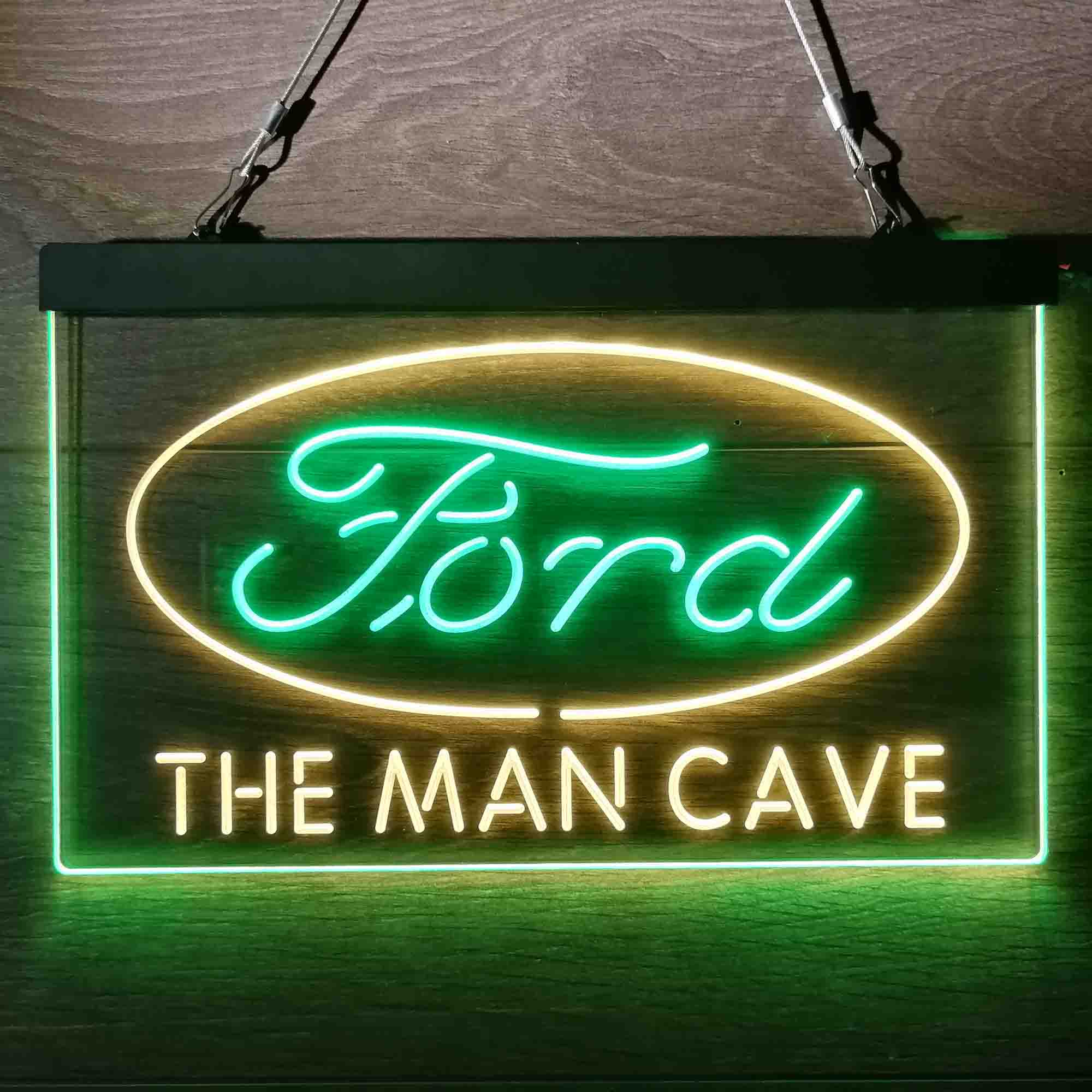 Custom Name Ford Home Bar Neon LED Sign