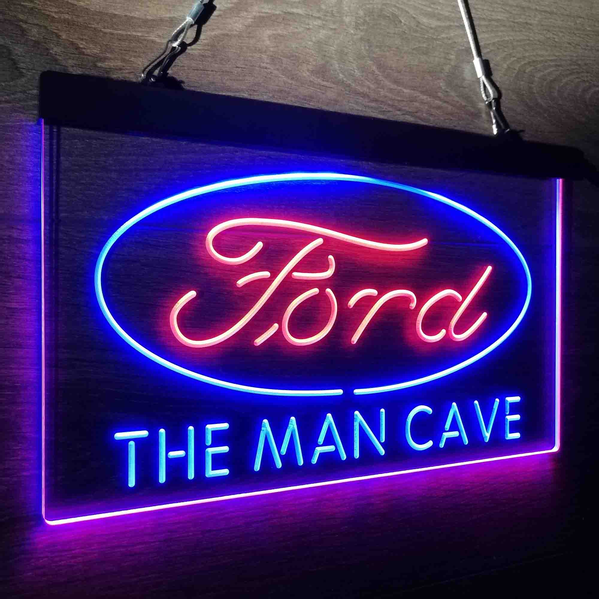 Custom Name Ford Home Bar Neon LED Sign