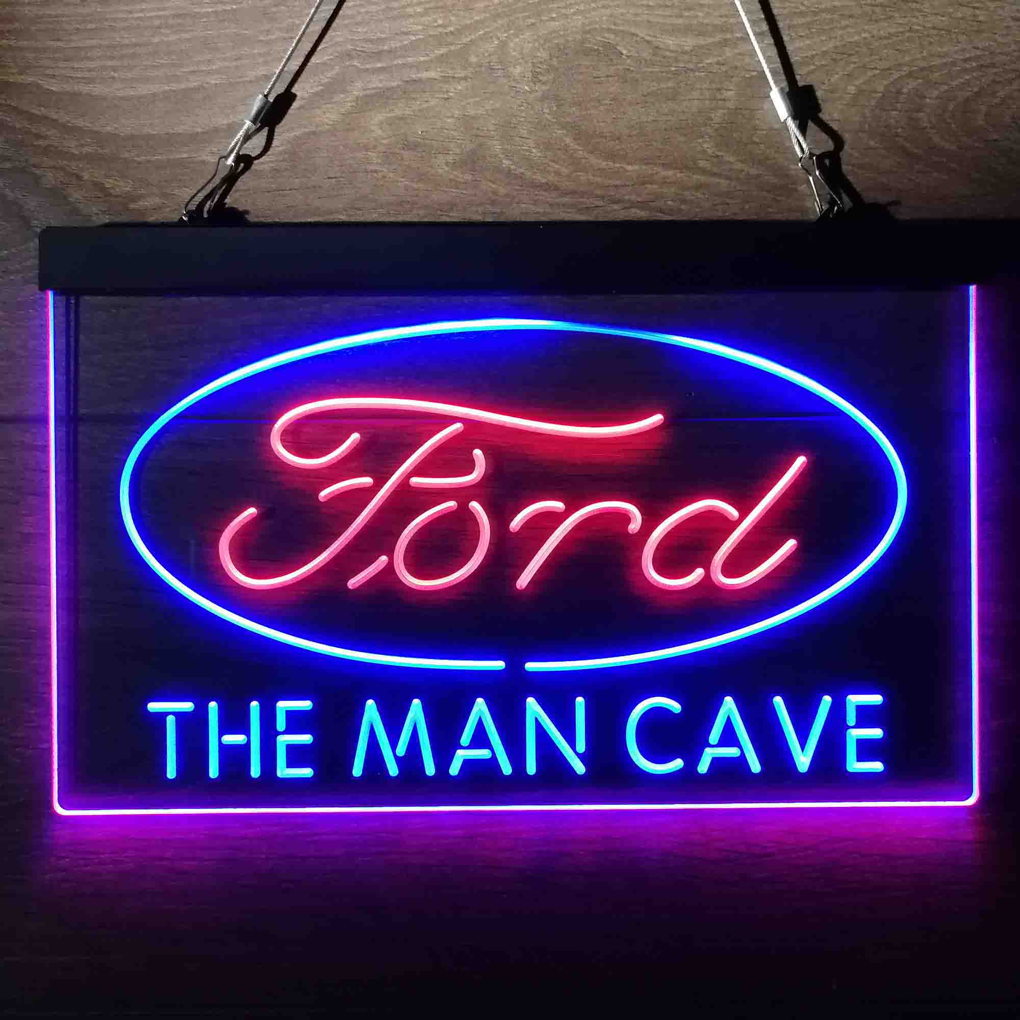 Custom Name Ford Home Bar Neon LED Sign