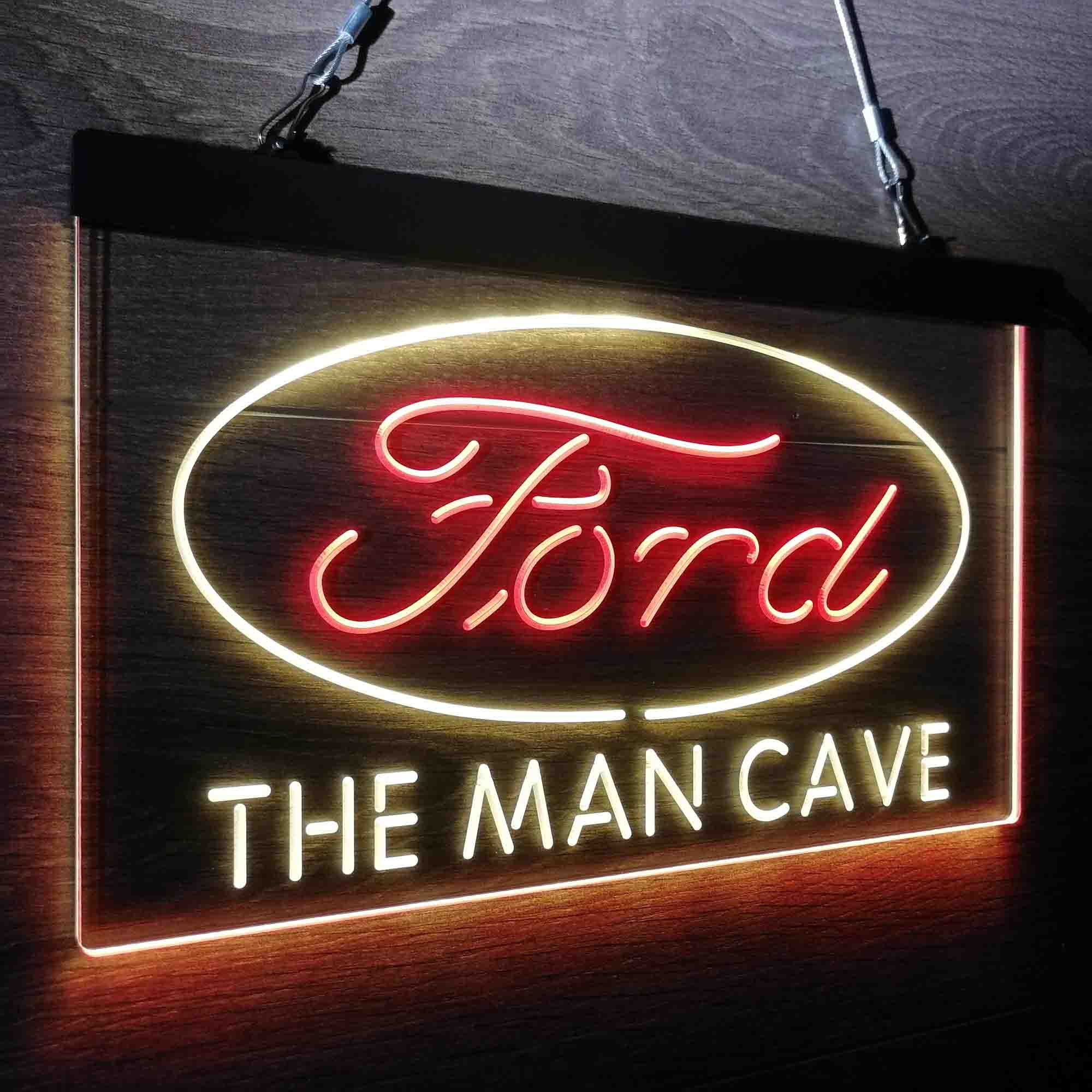 Custom Name Ford Home Bar Neon LED Sign