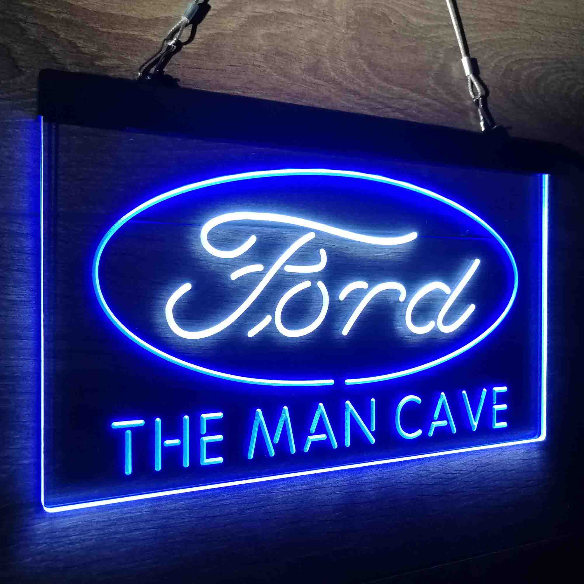 Custom Name Ford Home Bar Neon LED Sign