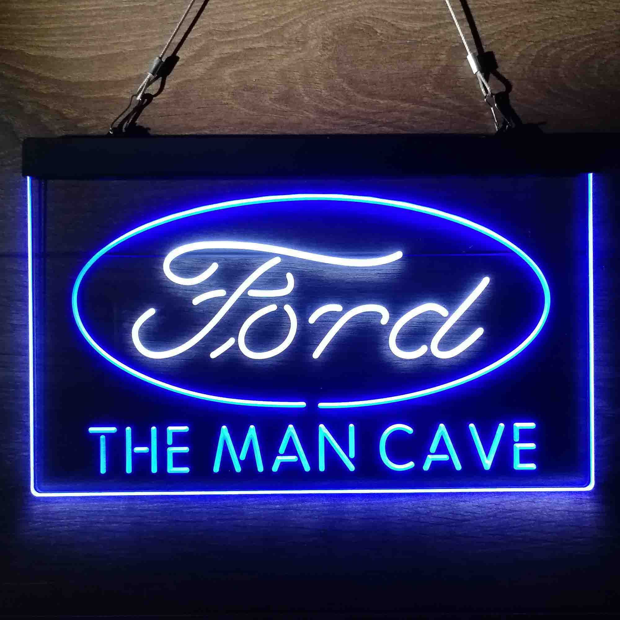 Custom Name Ford Home Bar Neon LED Sign