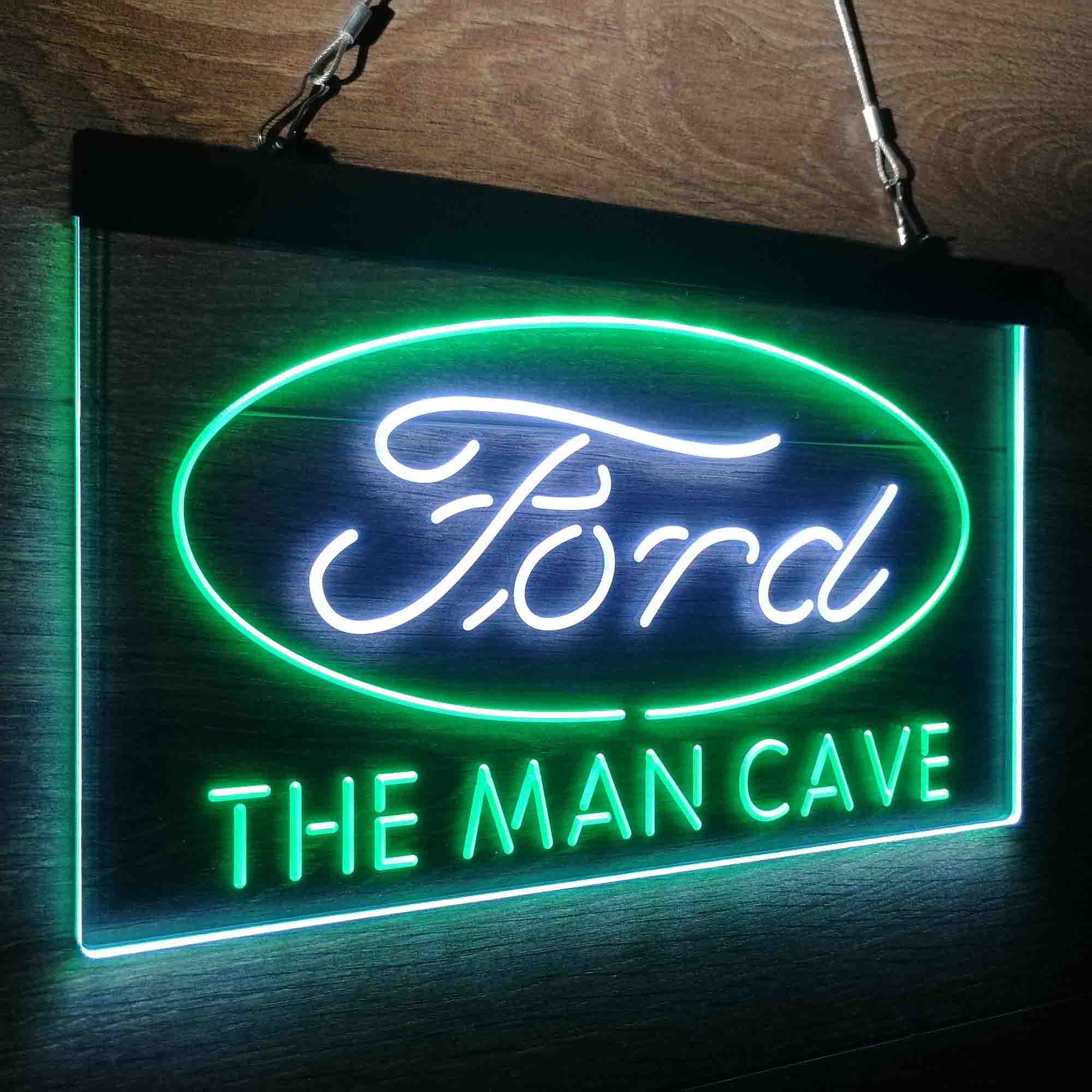 Custom Name Ford Home Bar Neon LED Sign